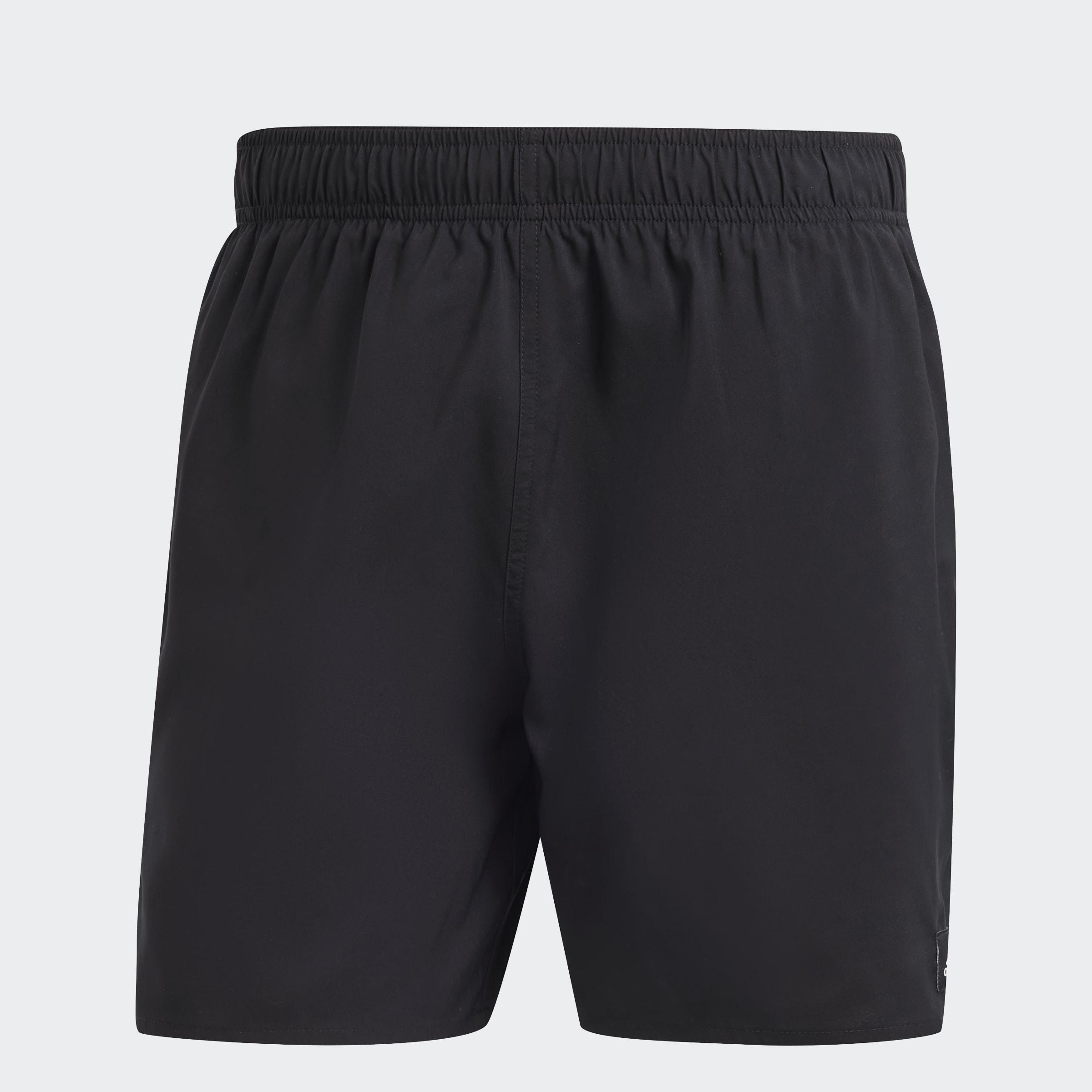 Solid Clx Short-Length Swim Shorts, Black, A901_ONE, large image number 0