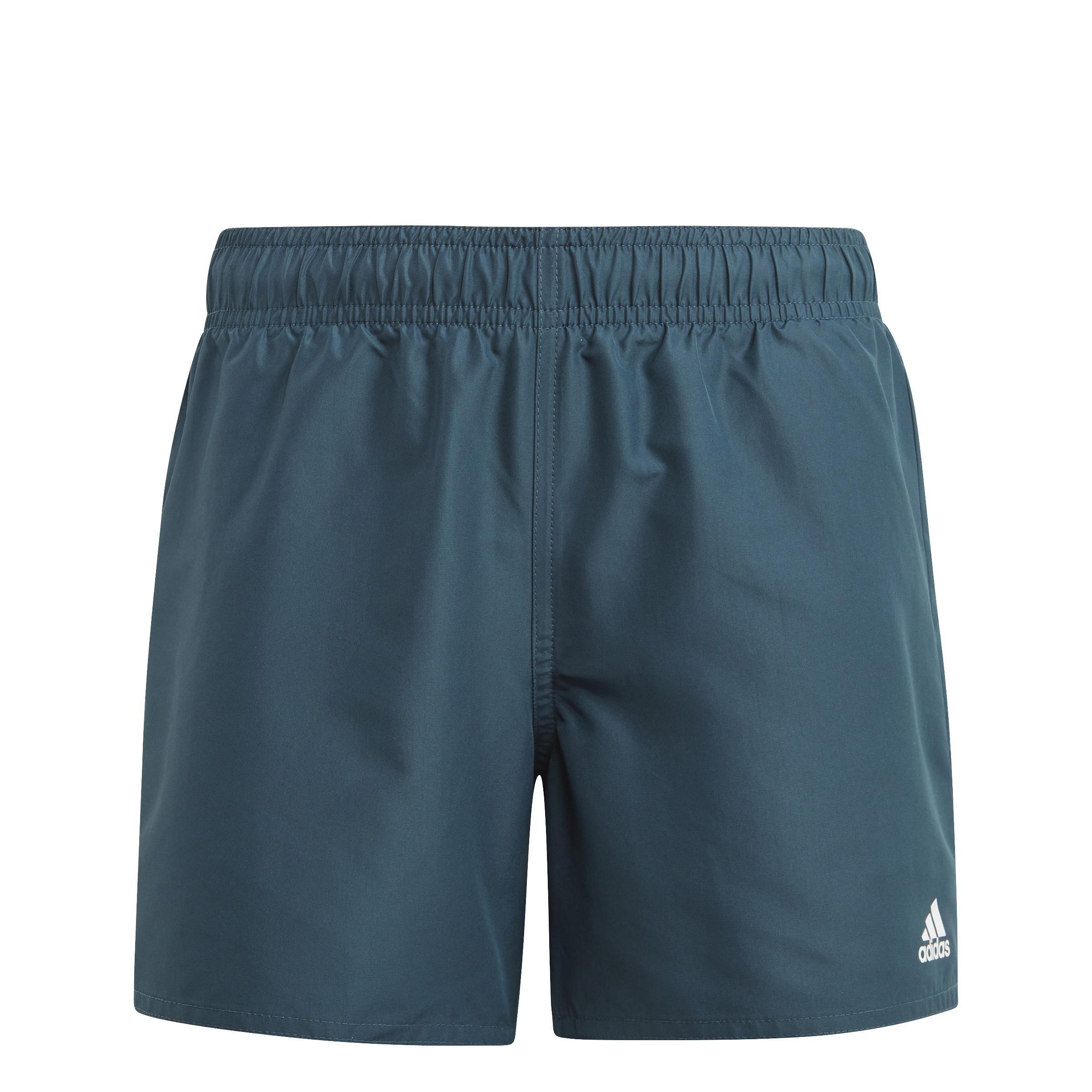 Kids Classic Badge of Sport Swim Shorts, Turquoise, , large image number 0
