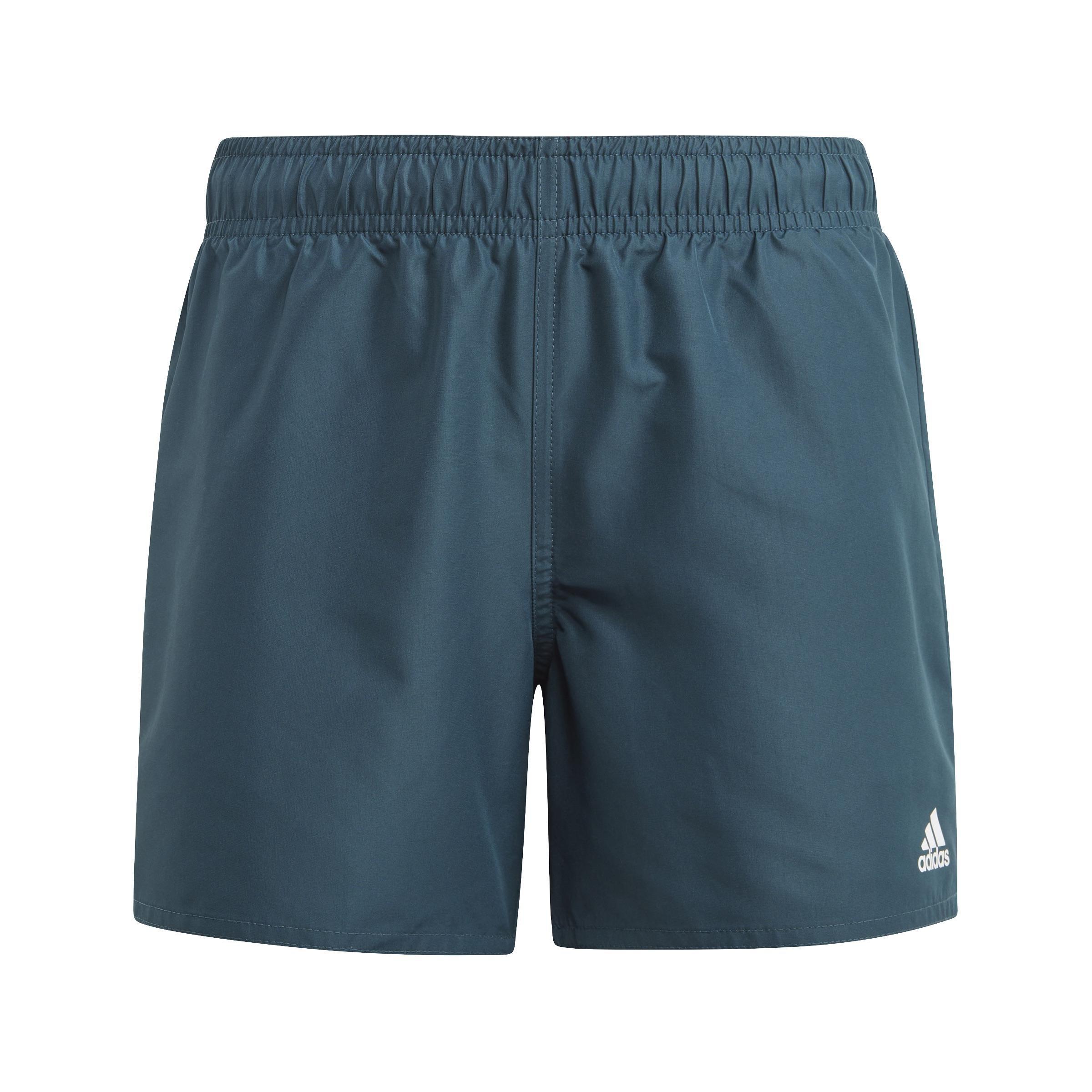 Kids Classic Badge of Sport Swim Shorts, Turquoise, , large image number 1