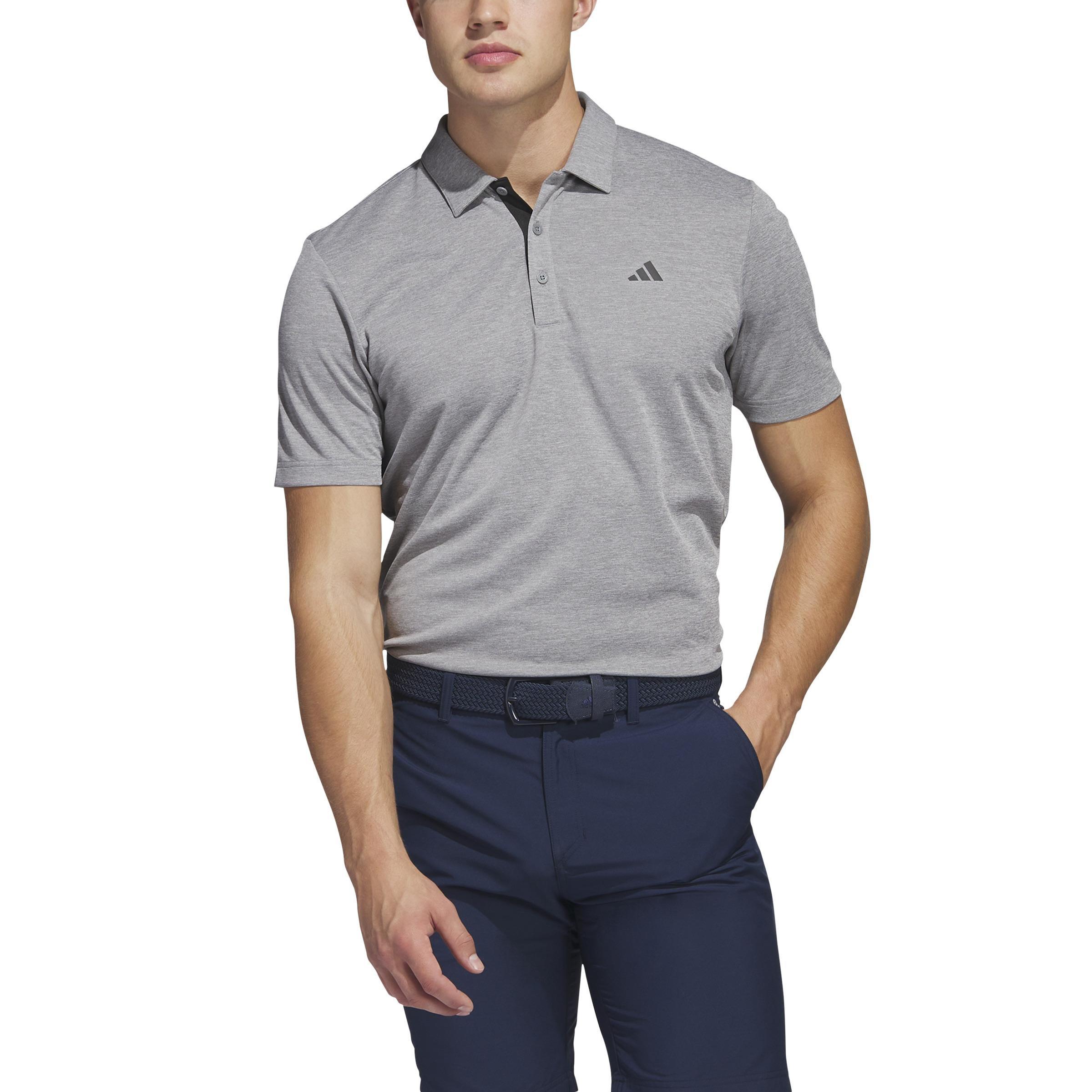 Men Drive Heather Golf Polo Shirt, Grey, A901_ONE, large image number 0