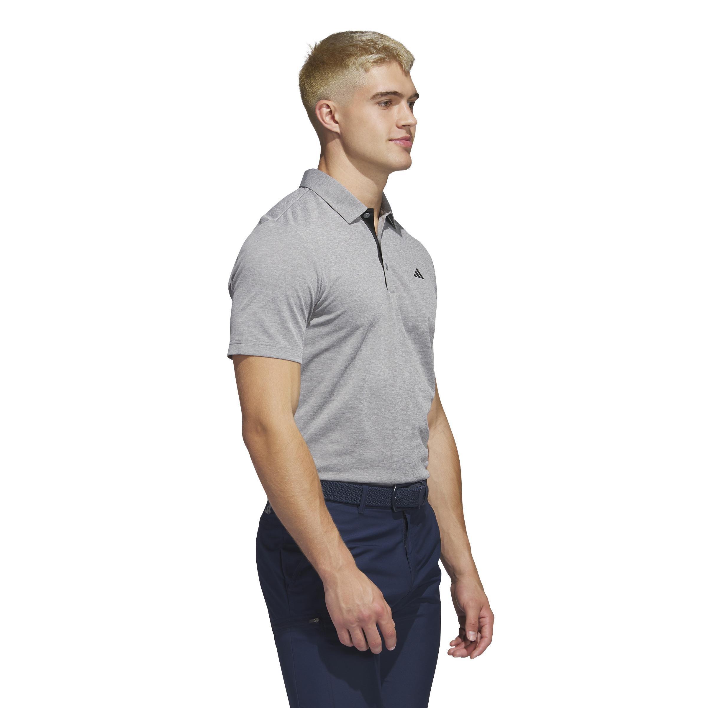 Men Drive Heather Golf Polo Shirt, Grey, A901_ONE, large image number 1