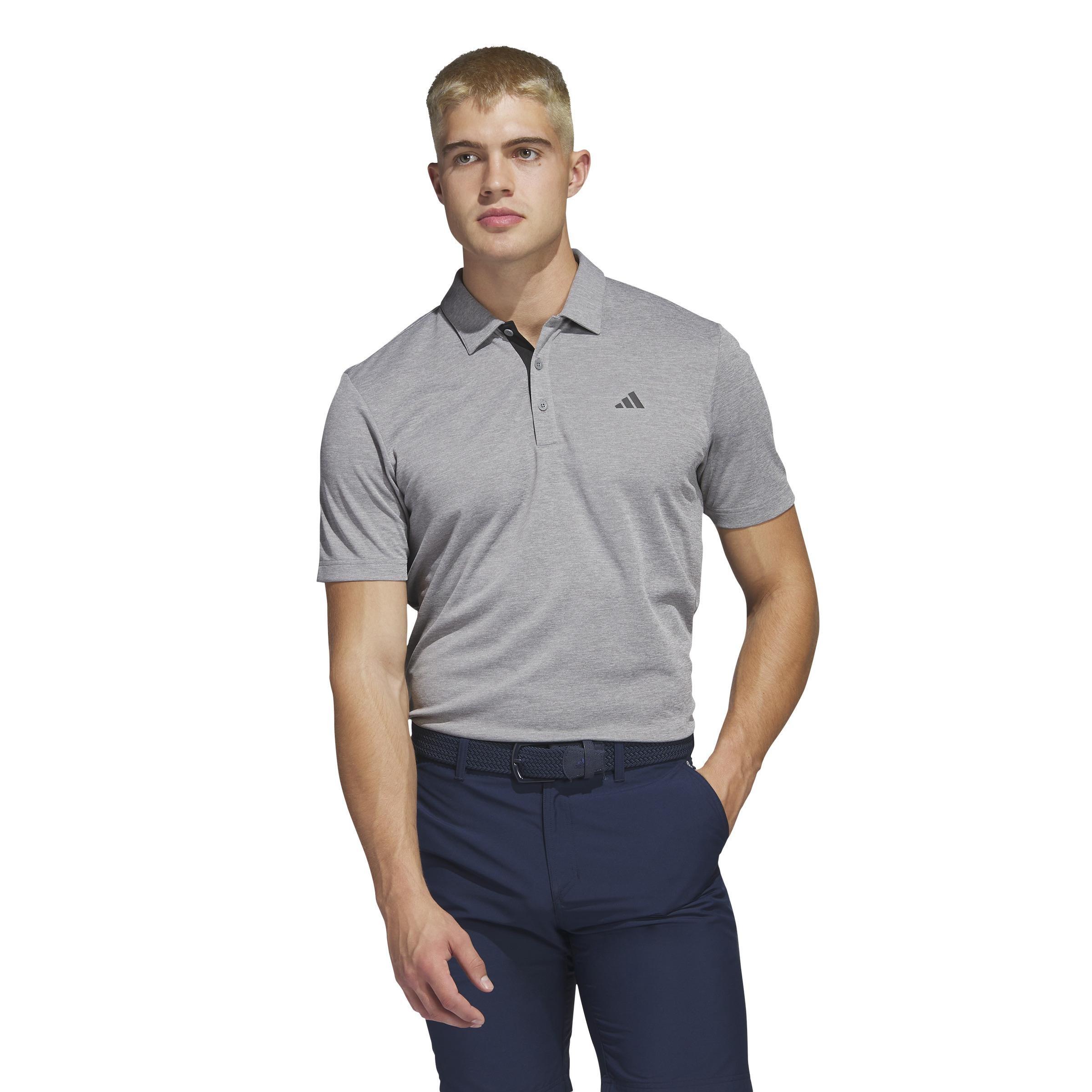 Men Drive Heather Golf Polo Shirt, Grey, A901_ONE, large image number 3