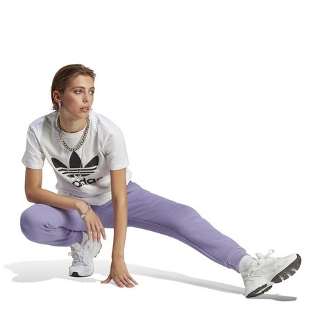 Women Adicolor Essentials Slim Joggers, Purple, A901_ONE, large image number 0