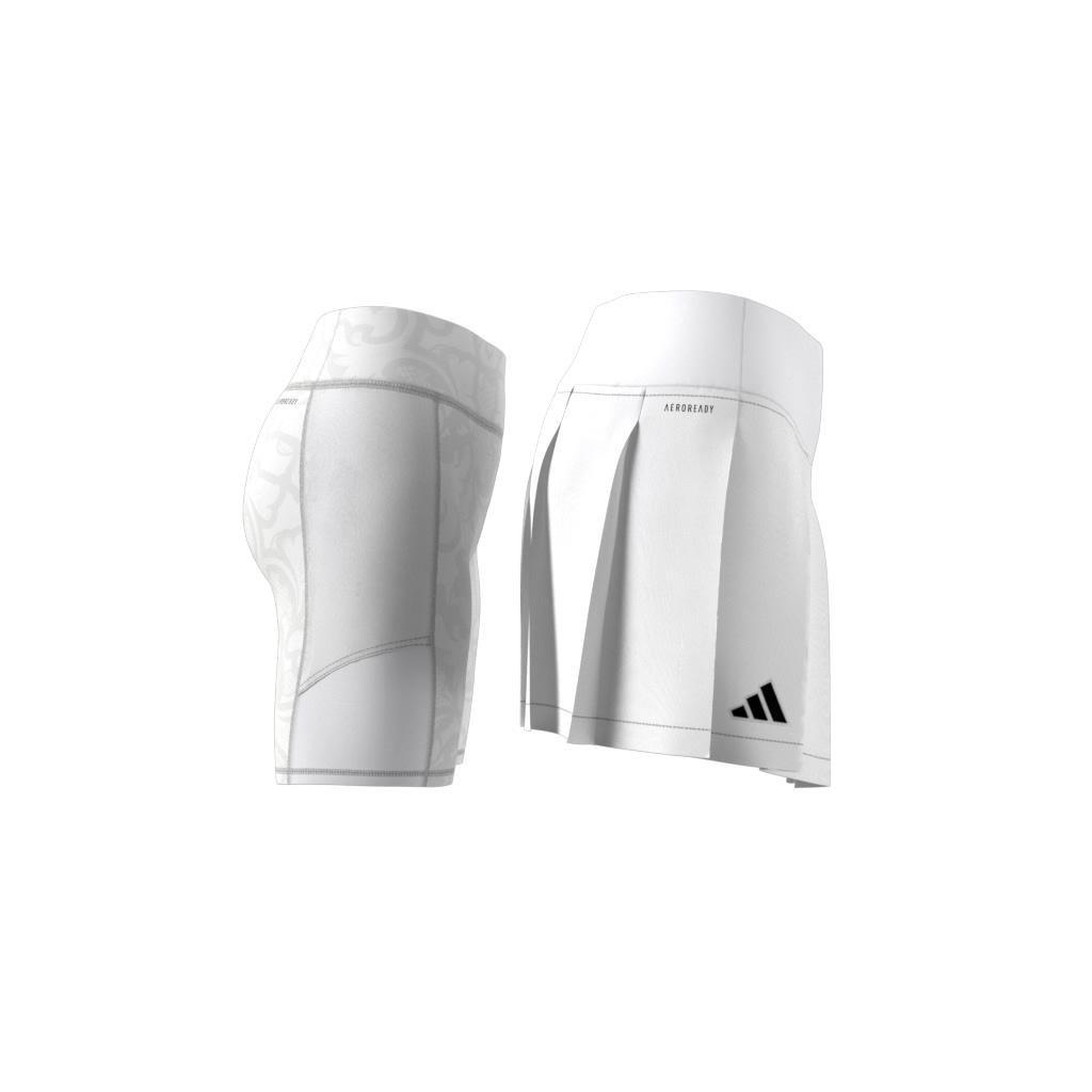 Aeroready Pro Pleated Tennis Skirt, White, , large image number 6
