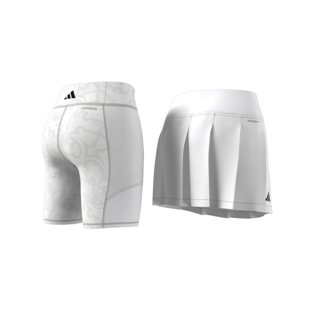 Aeroready Pro Pleated Tennis Skirt, White, , large image number 10