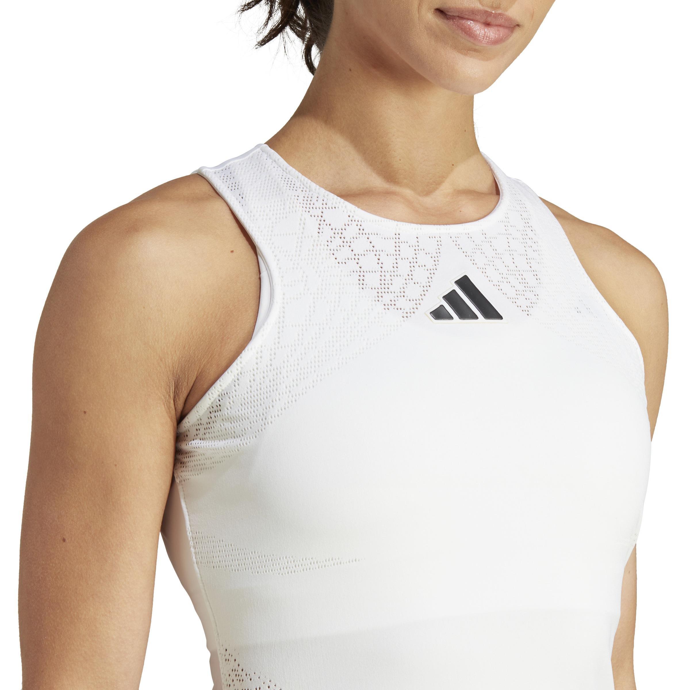 Aeroready Pro Tennis Dress, White, A901_ONE, large image number 3