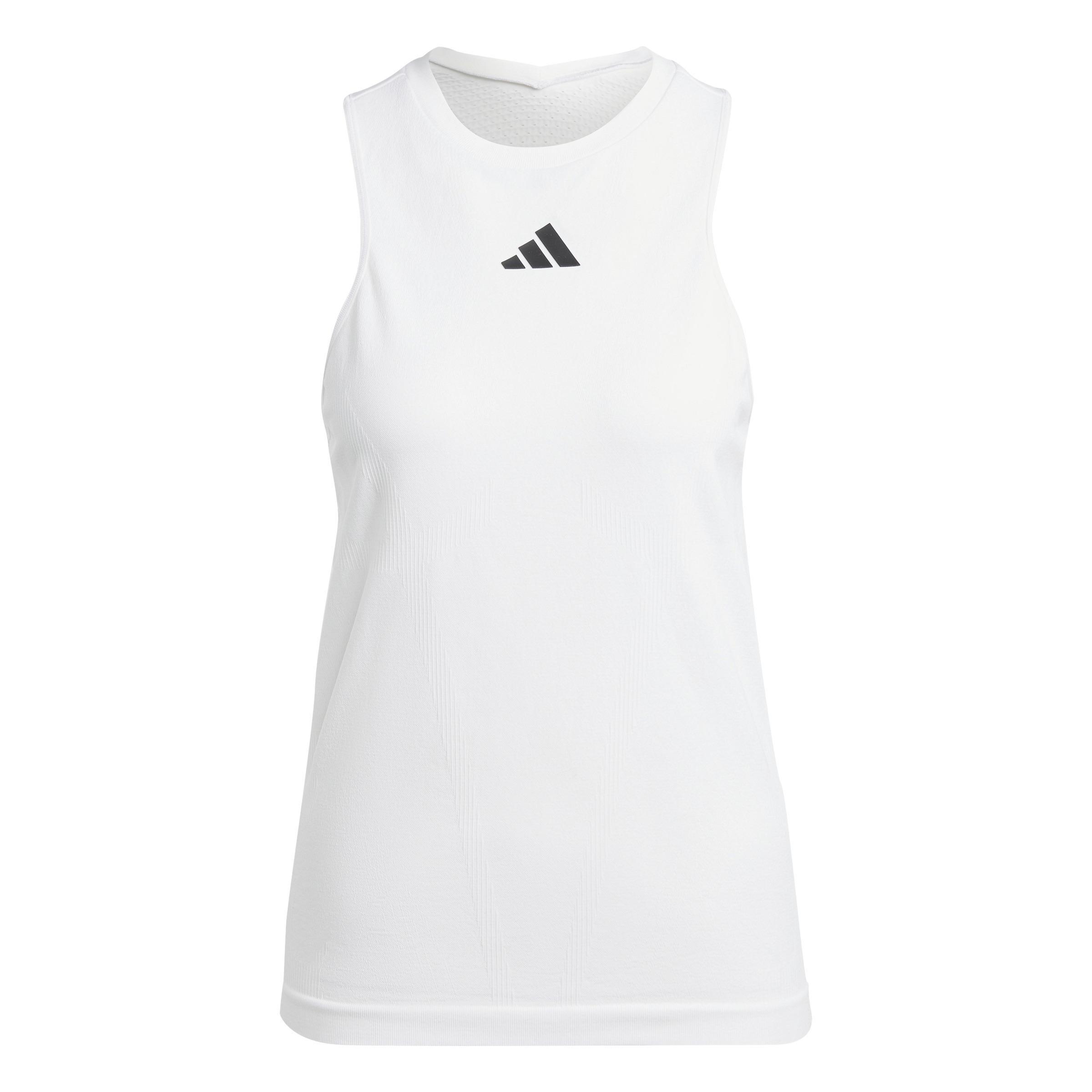 Aeroready Pro Seamless Tennis Tank Top, White, A901_ONE, large image number 1