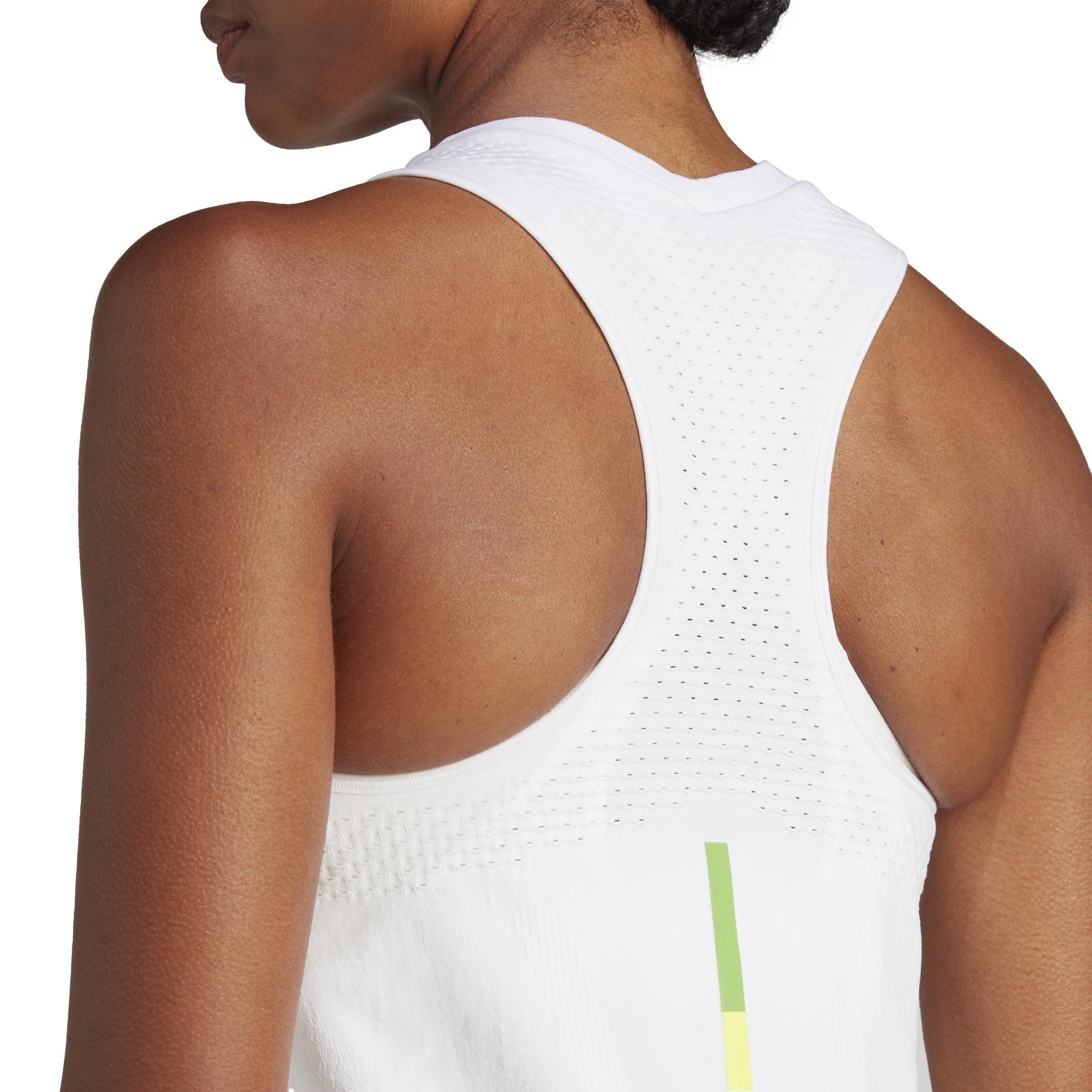 Aeroready Pro Seamless Tennis Tank Top, White, A901_ONE, large image number 5