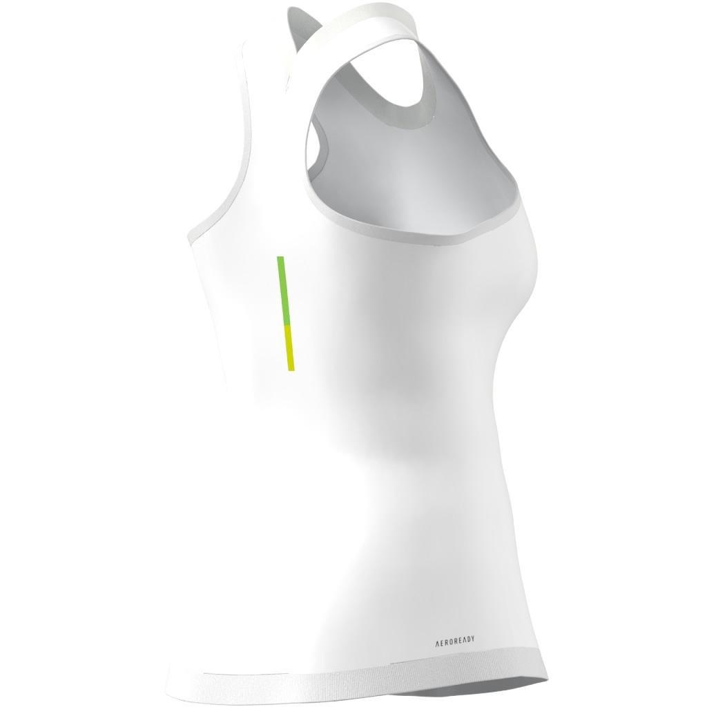 Aeroready Pro Seamless Tennis Tank Top, White, A901_ONE, large image number 10