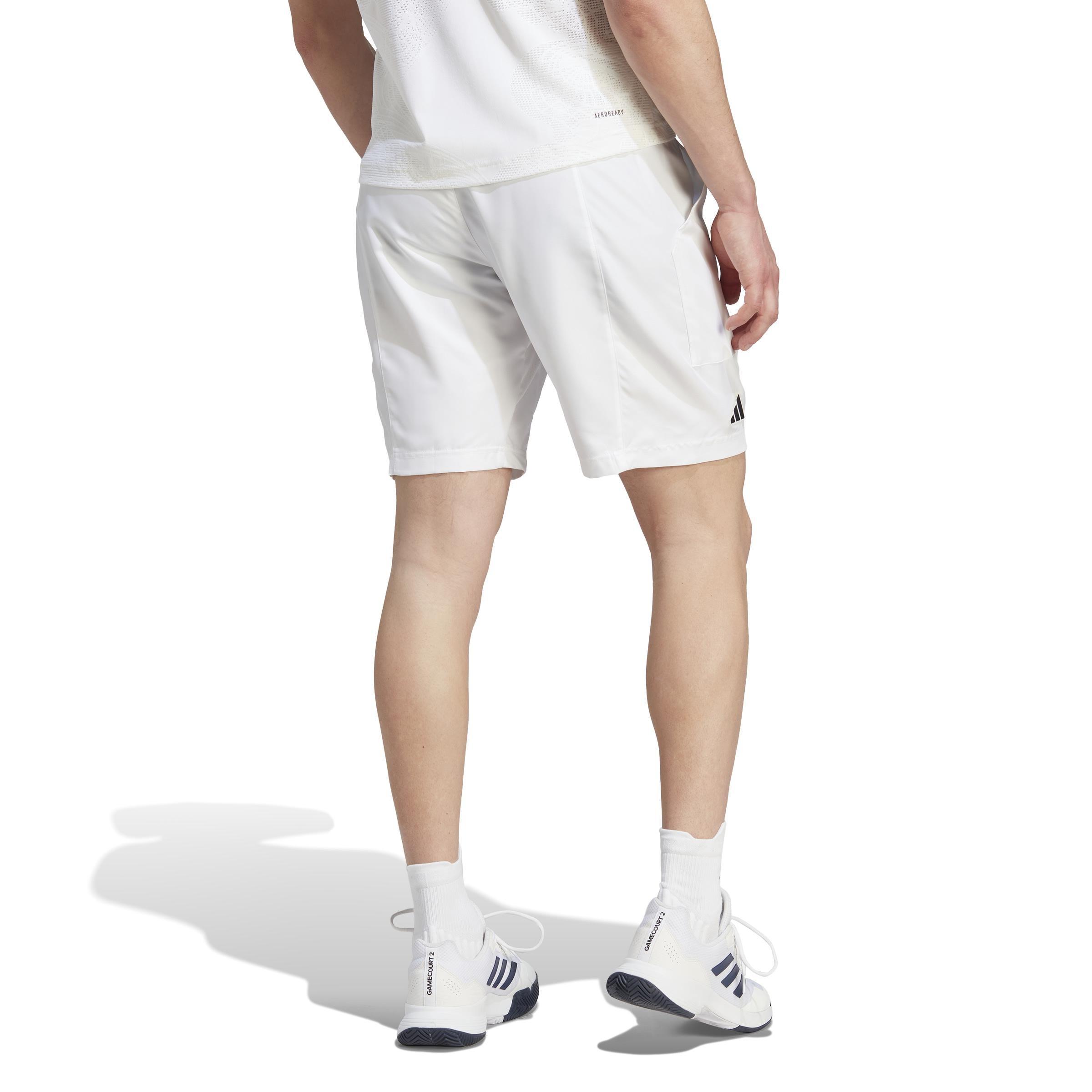 Aeroready Pro Tennis Shorts, White, A901_ONE, large image number 2