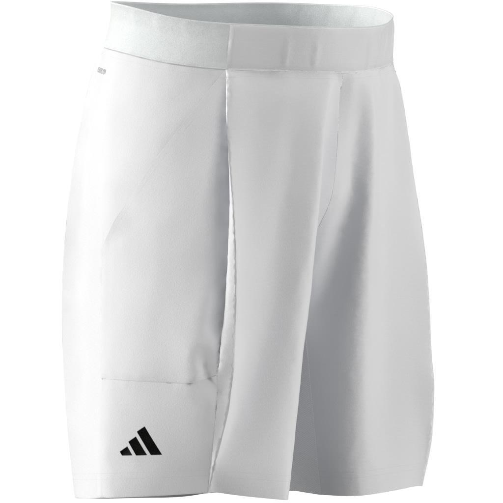 Aeroready Pro Tennis Shorts, White, A901_ONE, large image number 5