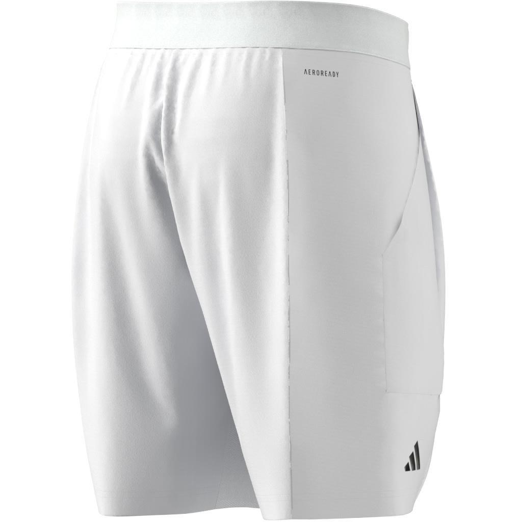 Aeroready Pro Tennis Shorts, White, A901_ONE, large image number 7