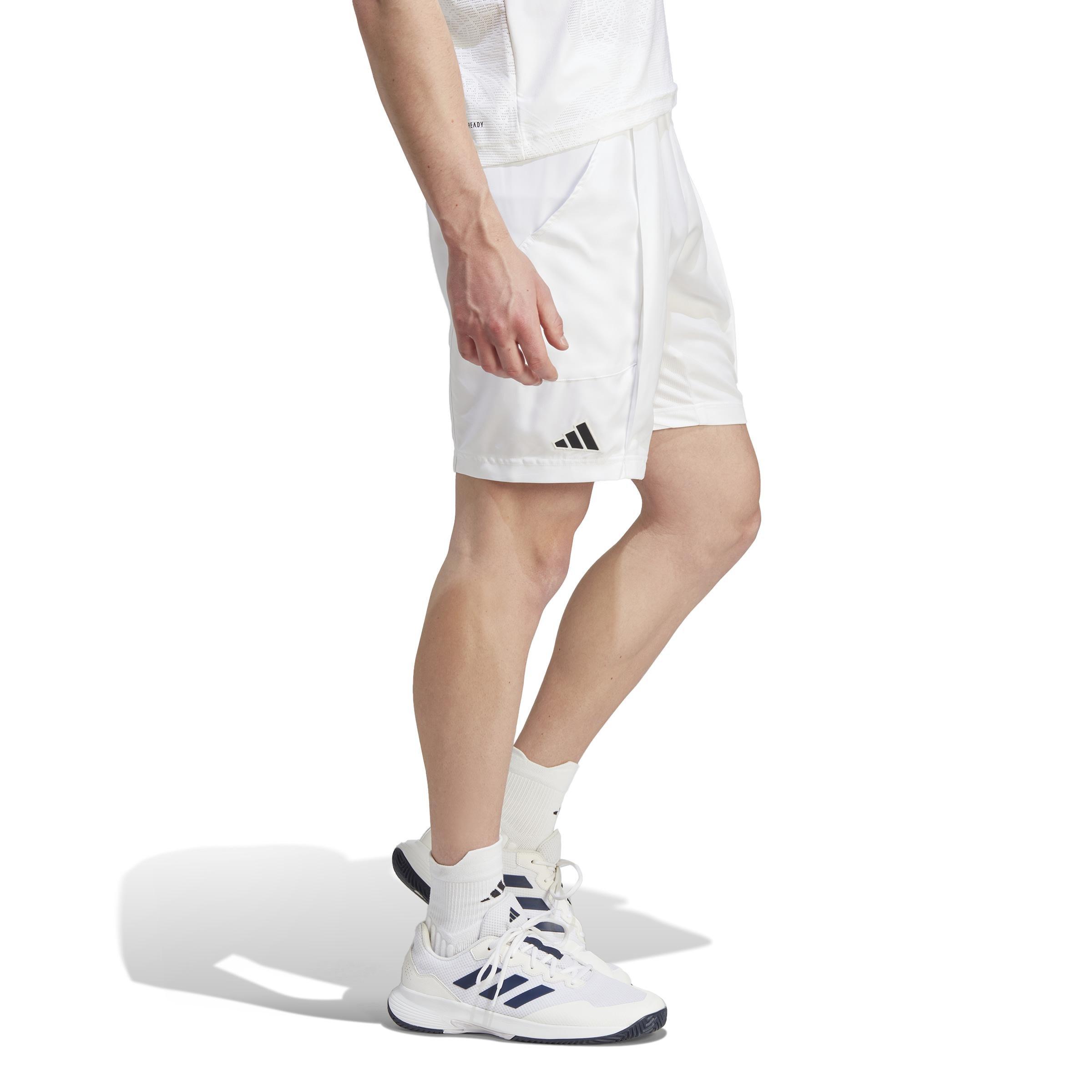 Aeroready Pro Tennis Shorts, White, A901_ONE, large image number 9