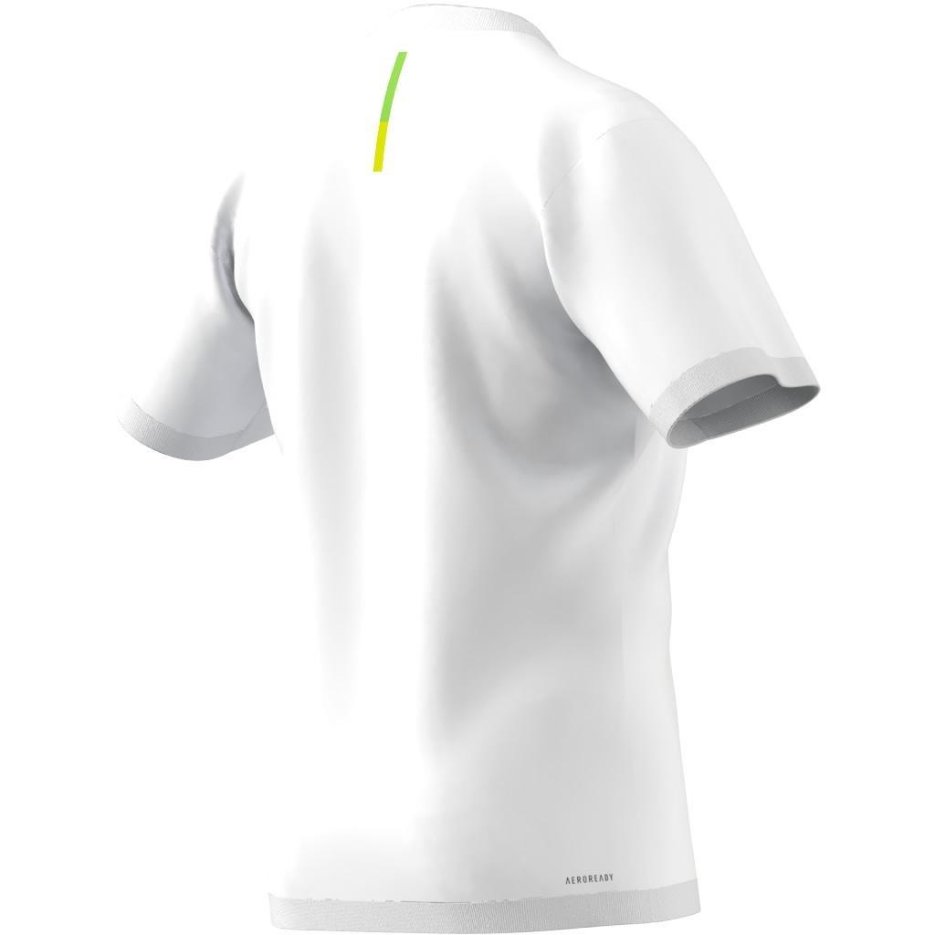 Aeroready Pro Seamless Tennis T-Shirt, White, A901_ONE, large image number 6