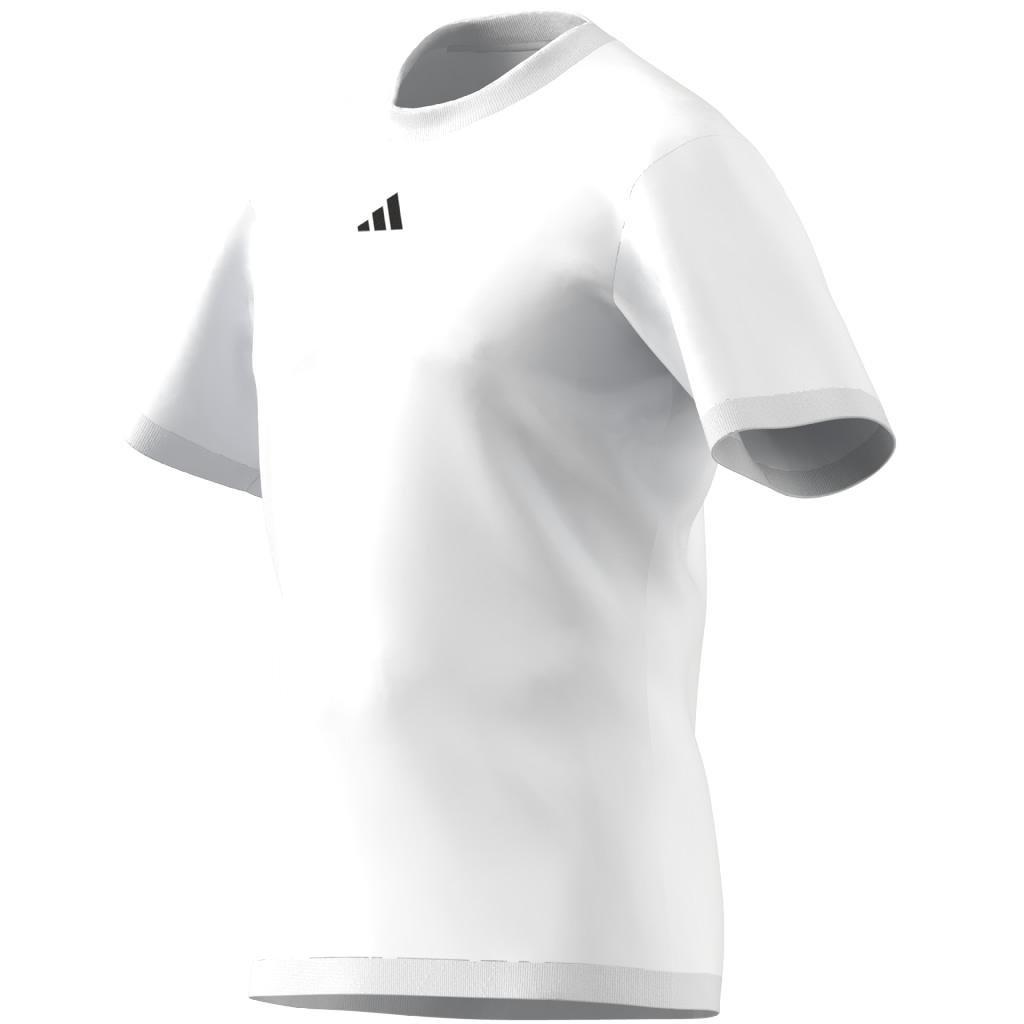 Aeroready Pro Seamless Tennis T-Shirt, White, A901_ONE, large image number 8