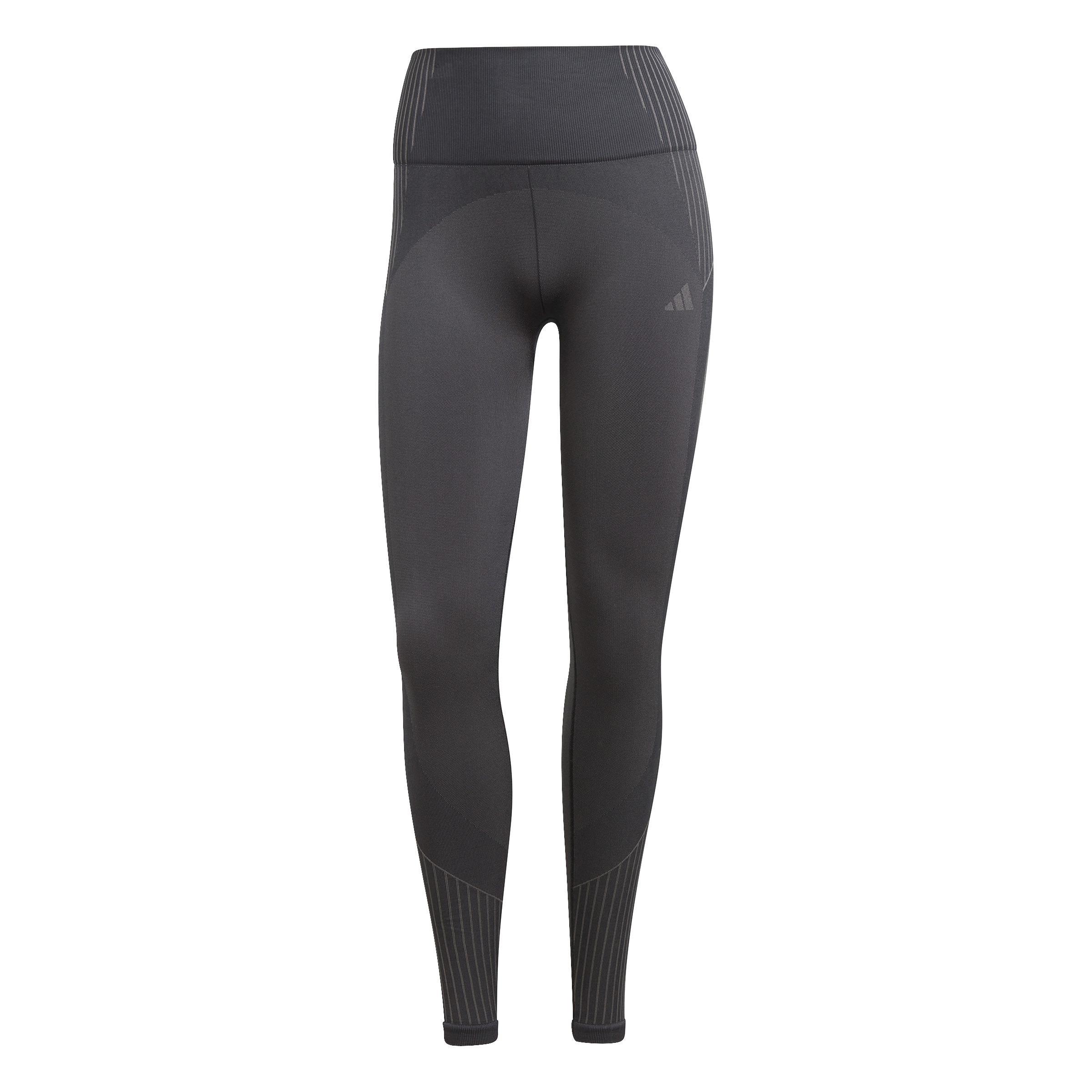 Seamless Branded 7/8 Leggings, Black, A901_ONE, large image number 1