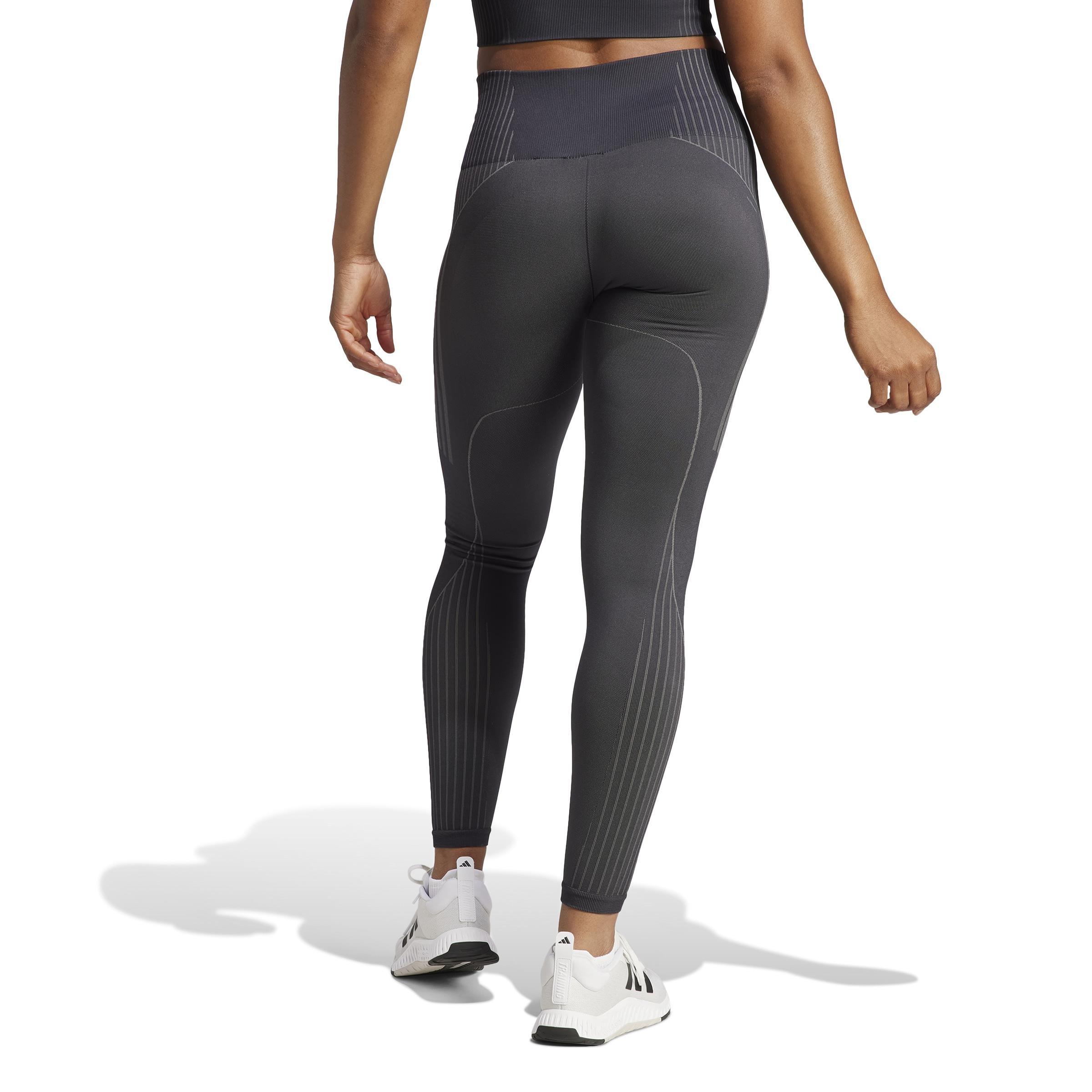 Seamless Branded 7/8 Leggings, Black, A901_ONE, large image number 2