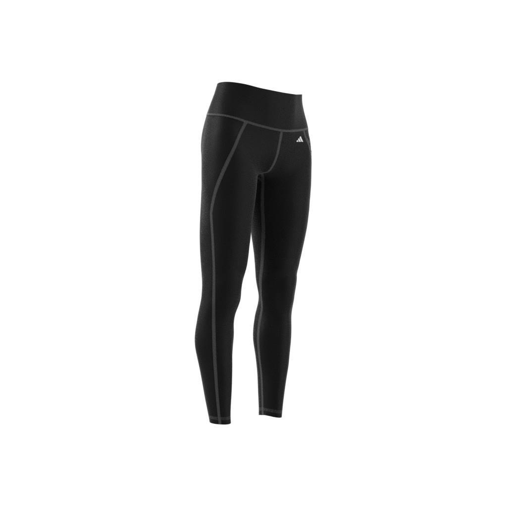 Optime Ribbed 7/8 Leggings, Black, A901_ONE, large image number 8