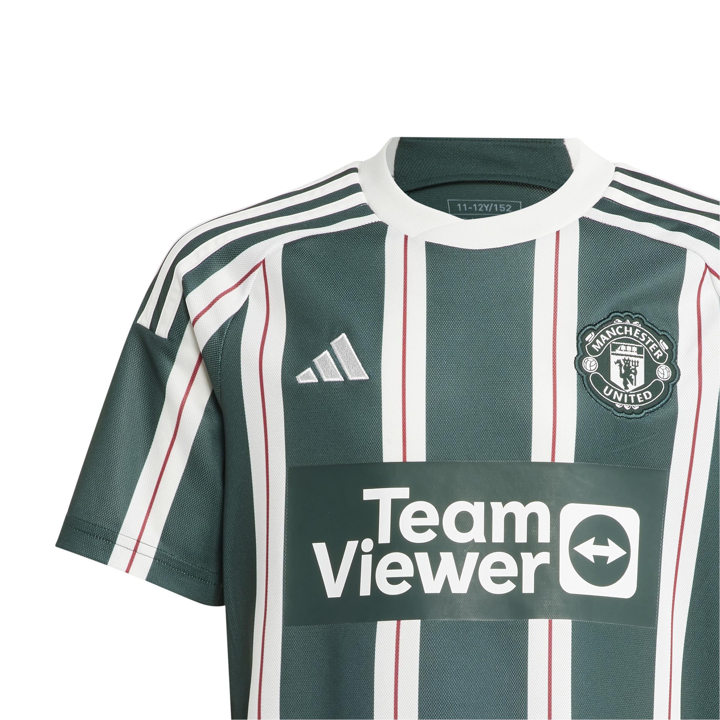 Kids Manchester United 23/24 Away Jersey, Green, A901_ONE, large image number 5