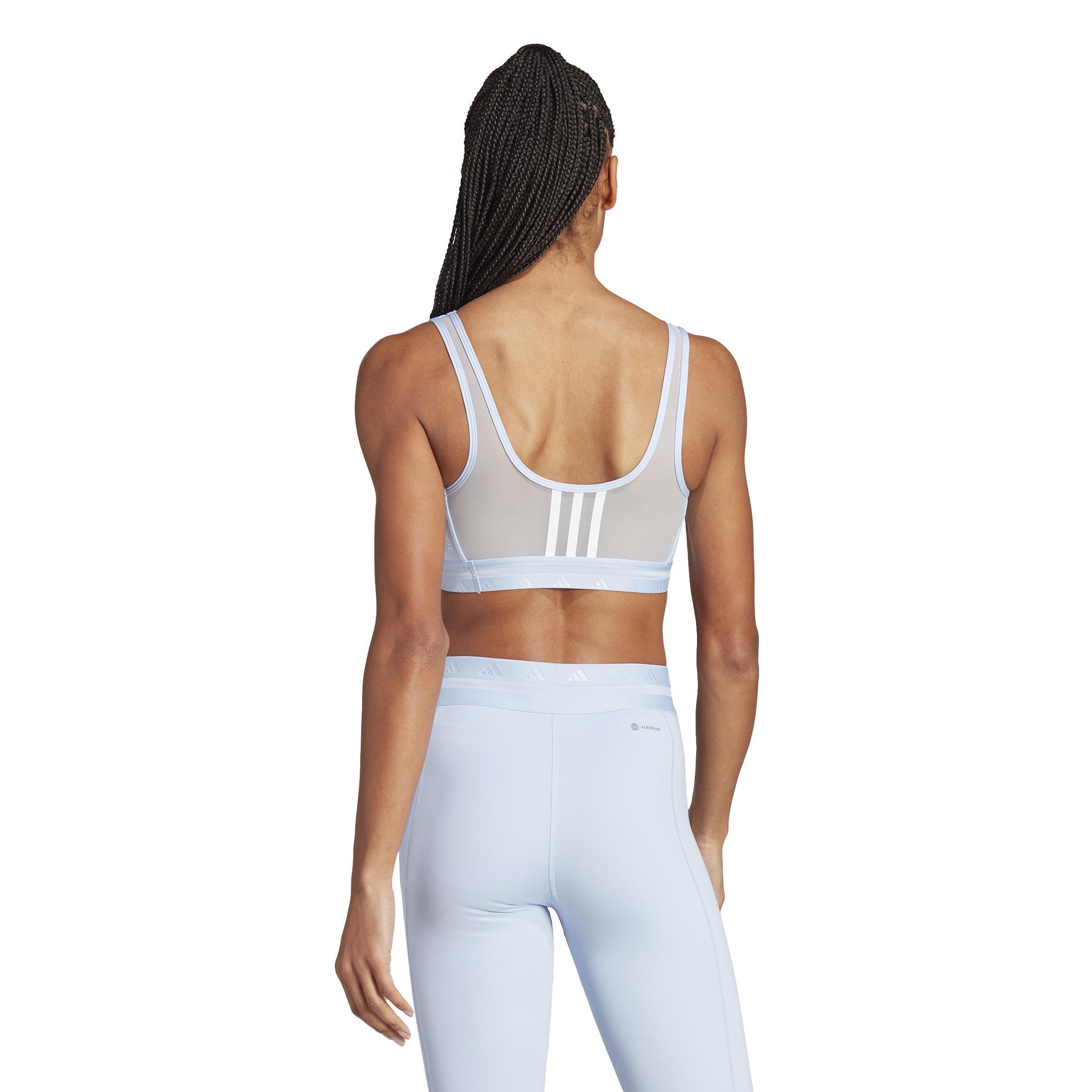 Aeroreact Training Light-Support Techfit Bra, Blue, A901_ONE, large image number 4