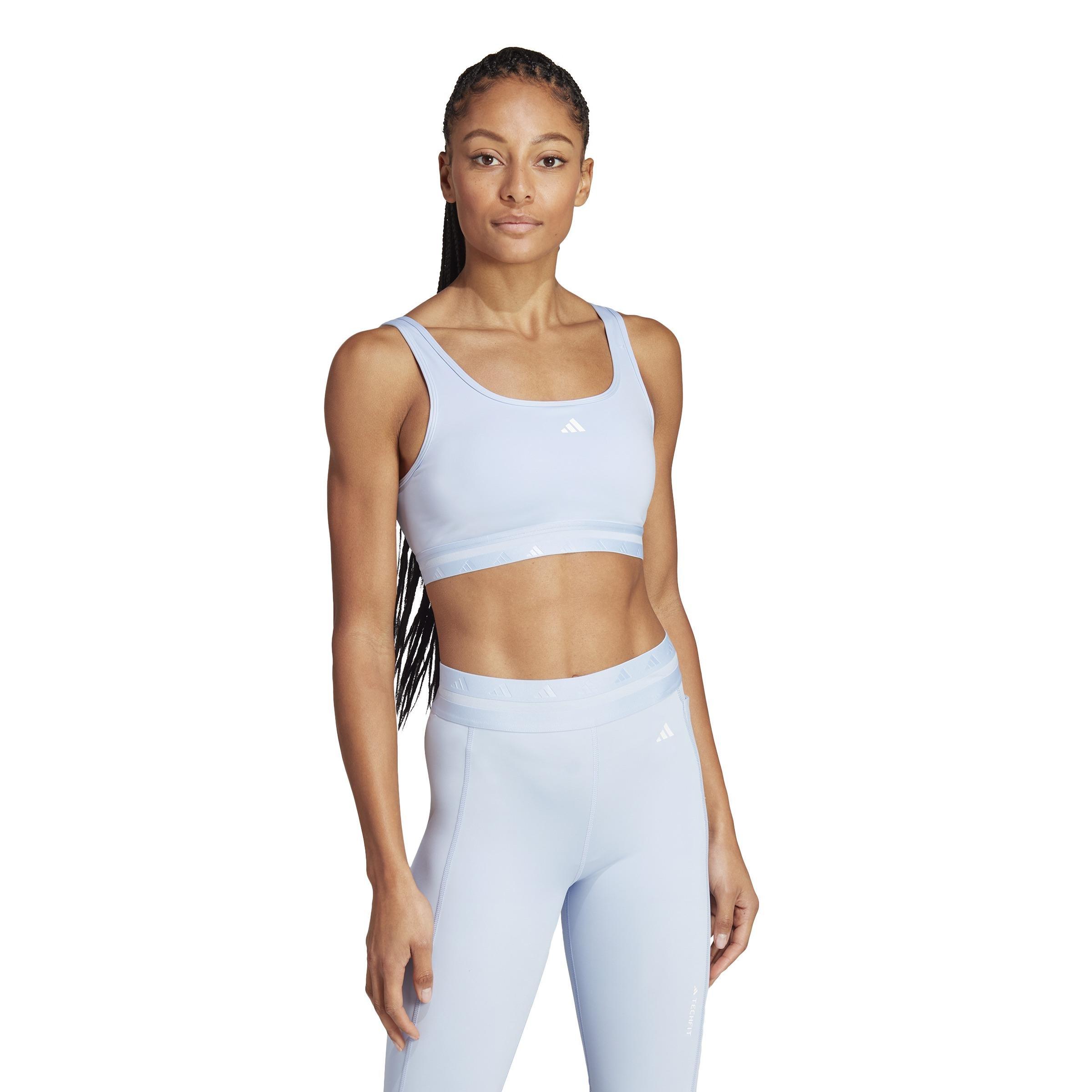 Aeroreact Training Light-Support Techfit Bra, Blue, A901_ONE, large image number 8