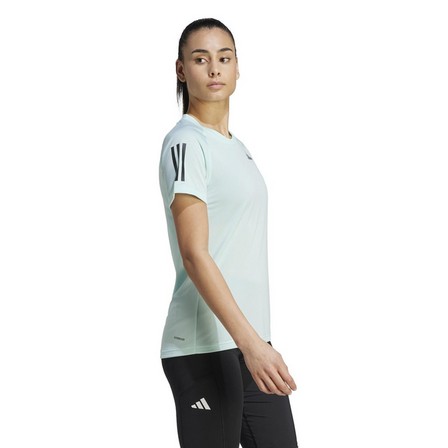 Women Club Tennis T-Shirt, Turquoise, A901_ONE, large image number 1