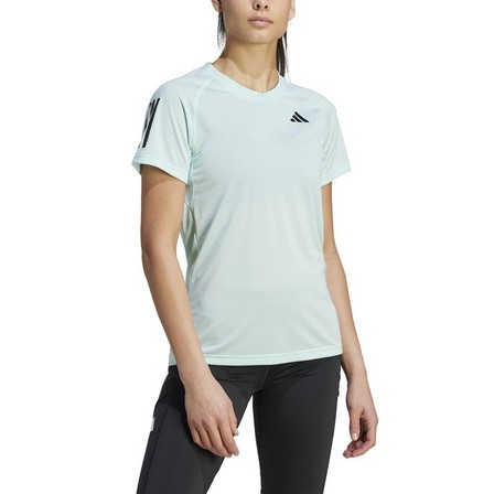 Women Club Tennis T-Shirt, Turquoise, A901_ONE, large image number 4
