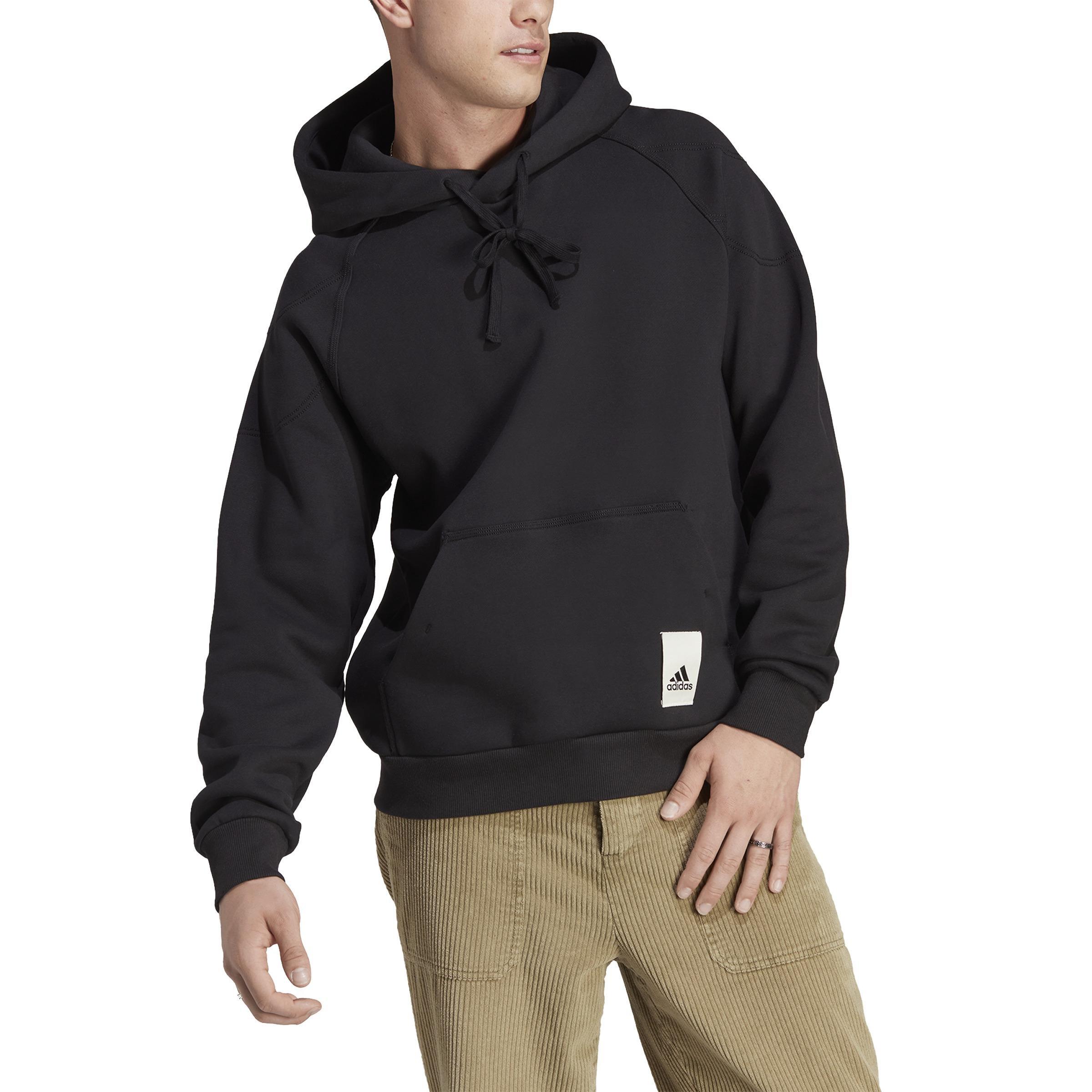 Lounge Fleece Hoodie, Black, A901_ONE, large image number 0