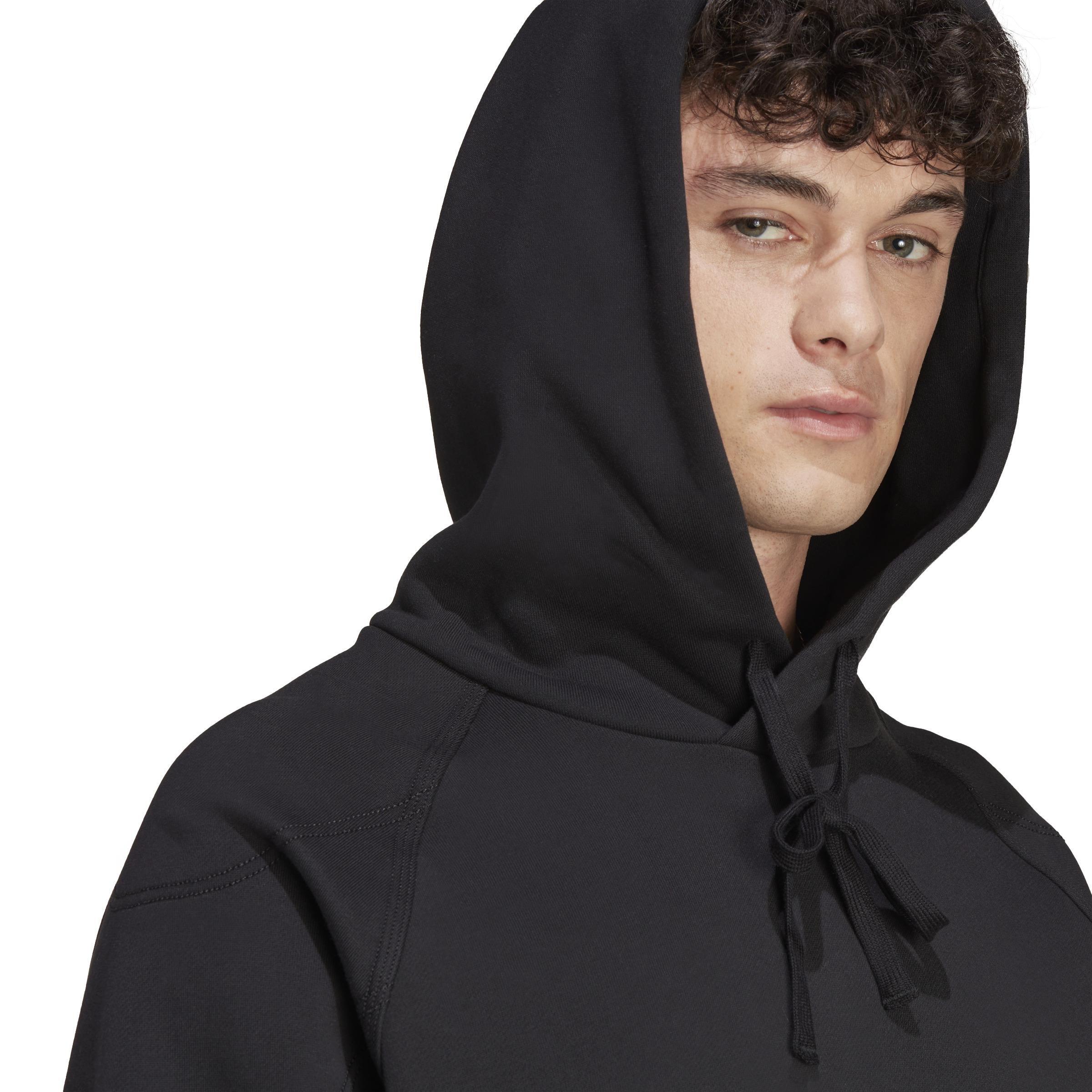 Lounge Fleece Hoodie, Black, A901_ONE, large image number 2