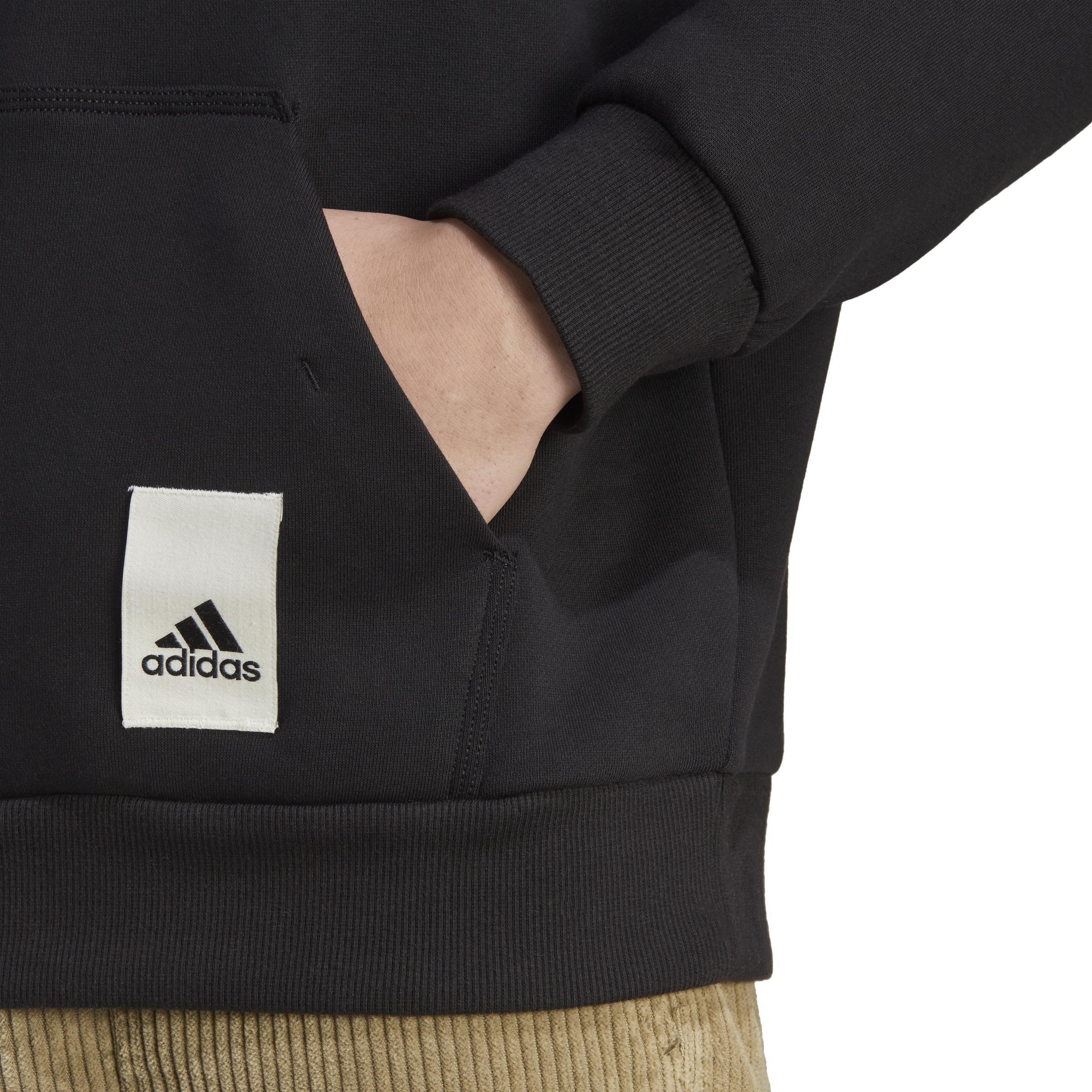 Lounge Fleece Hoodie, Black, A901_ONE, large image number 3