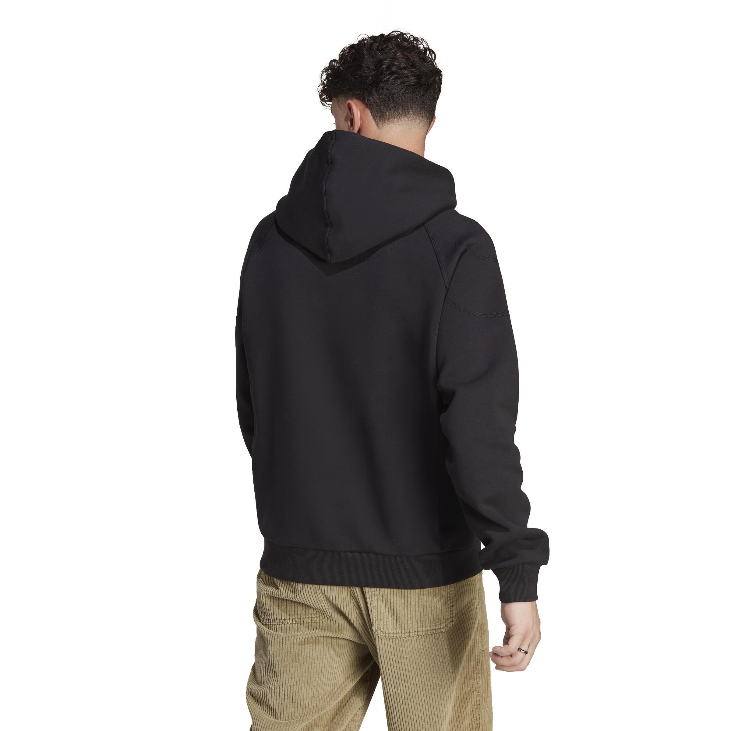 Lounge Fleece Hoodie, Black, A901_ONE, large image number 4