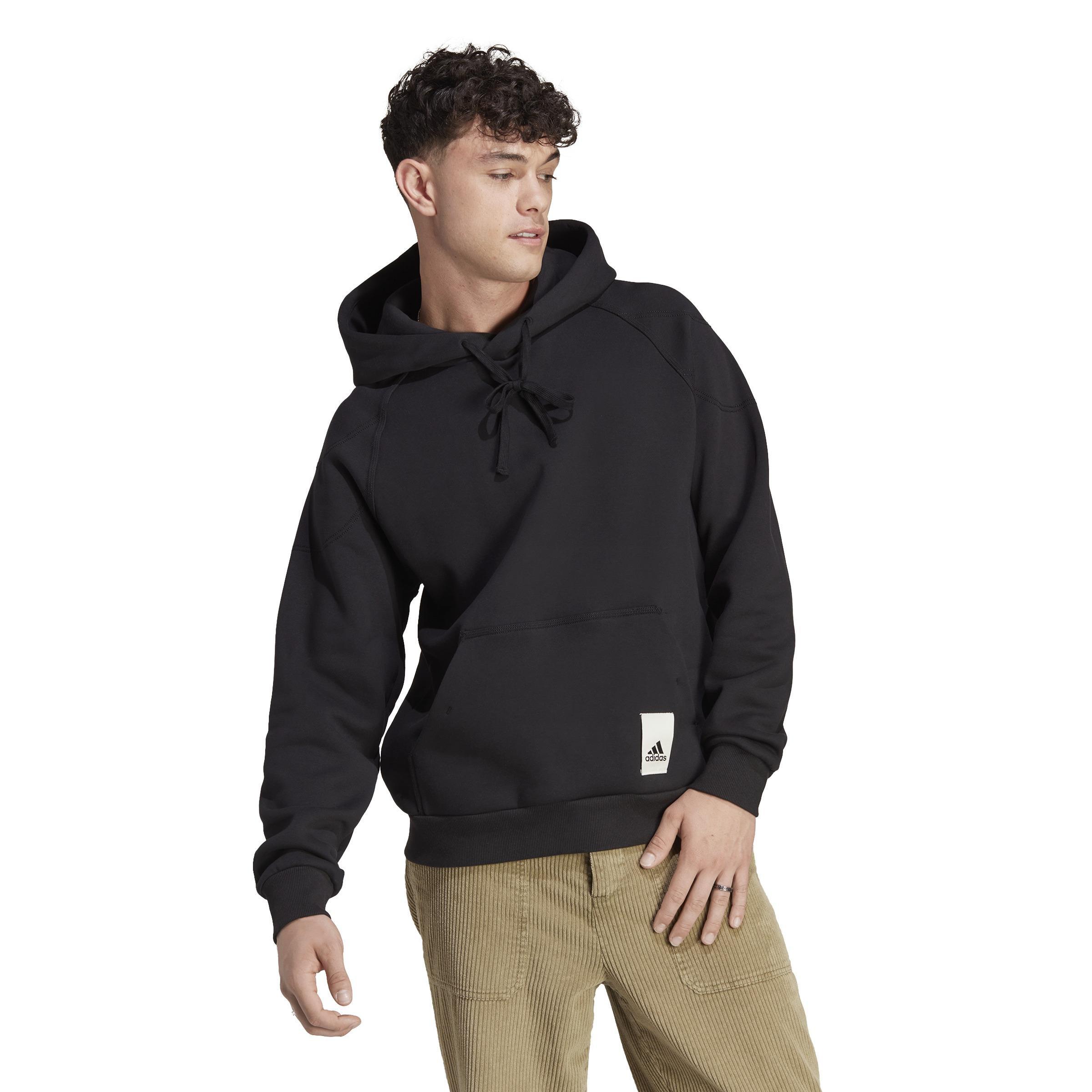Lounge Fleece Hoodie, Black, A901_ONE, large image number 5