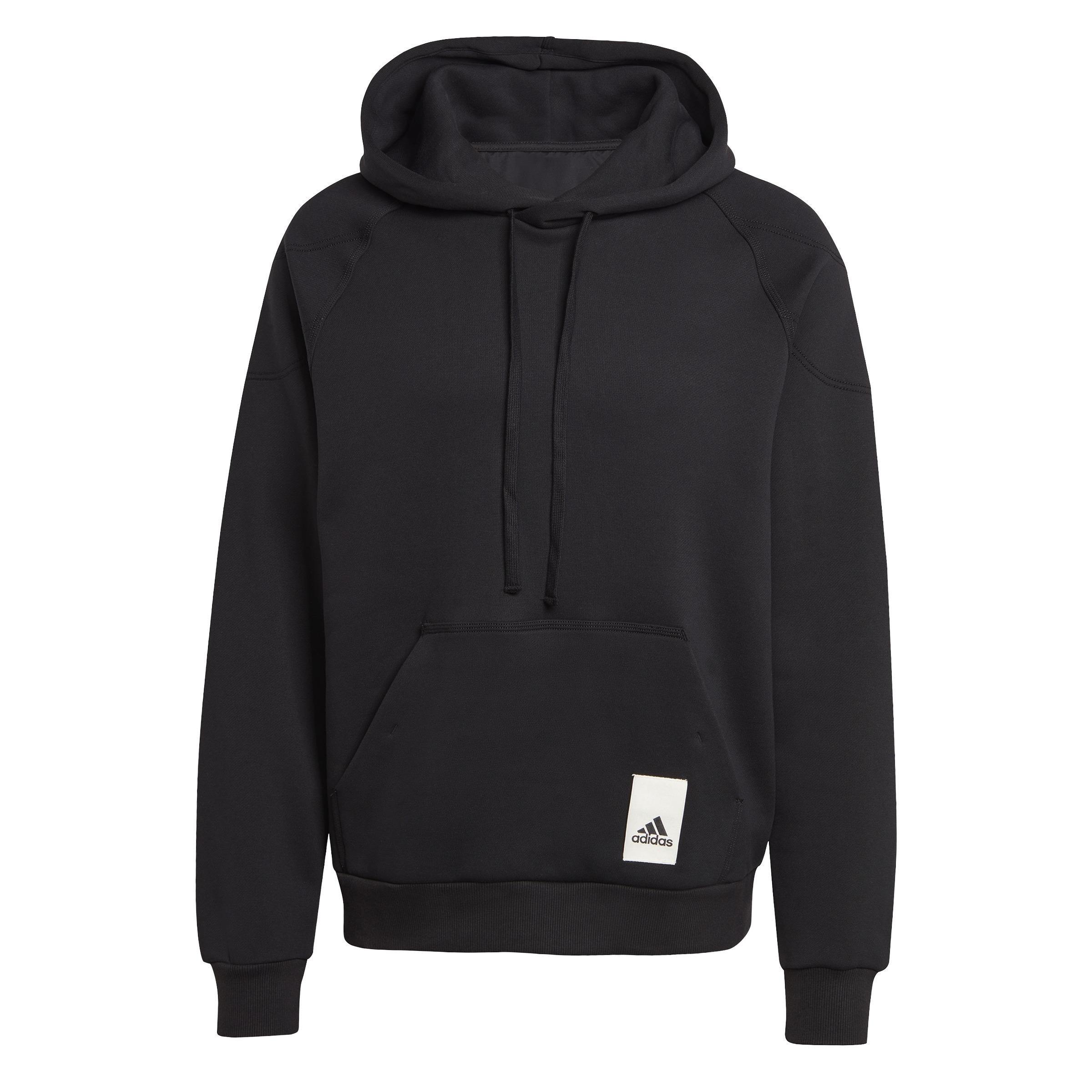 Lounge Fleece Hoodie, Black, A901_ONE, large image number 6