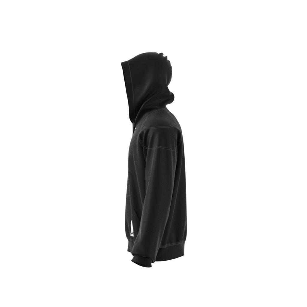 Lounge Fleece Hoodie, Black, A901_ONE, large image number 8