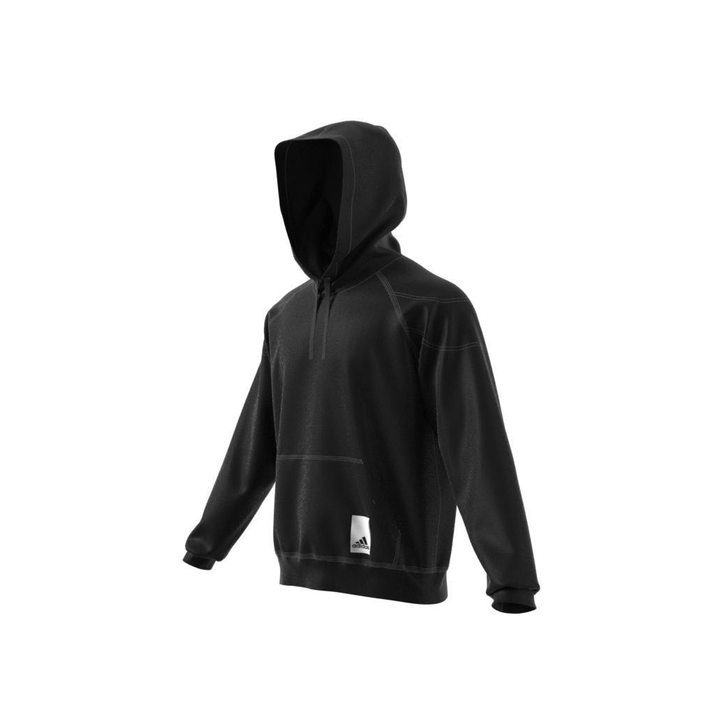 Lounge Fleece Hoodie, Black, A901_ONE, large image number 12