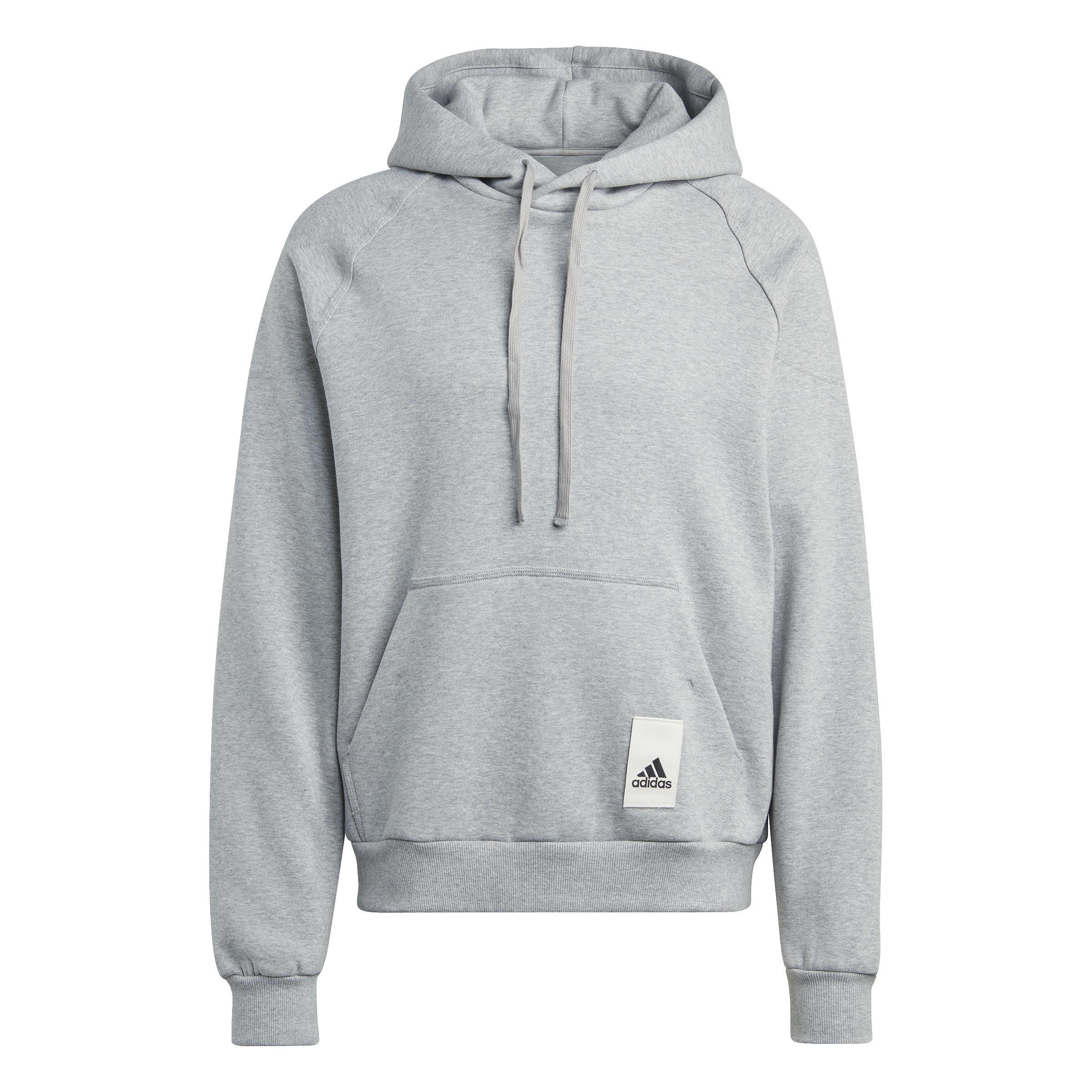 Lounge Fleece Hoodie, Grey, A901_ONE, large image number 1