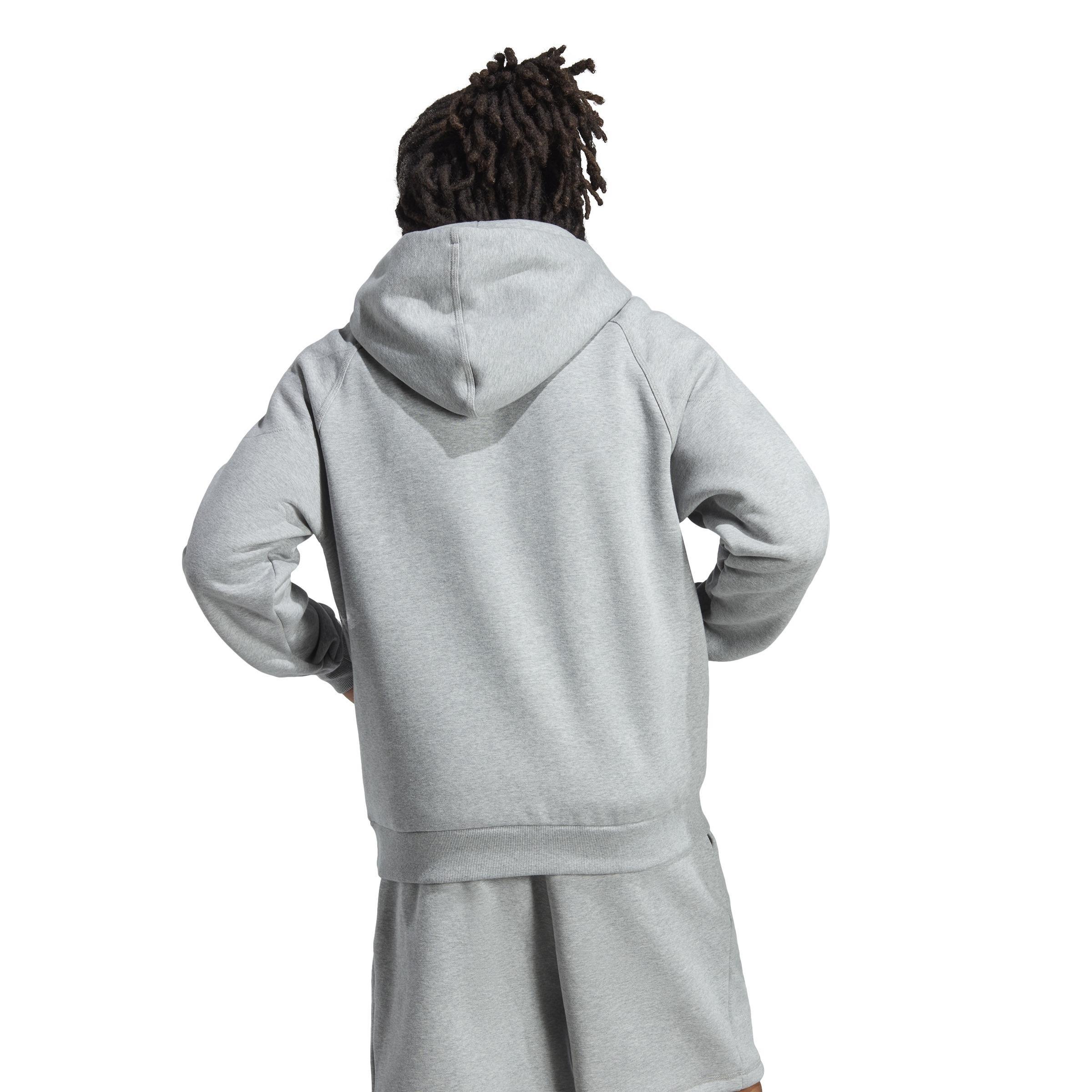 Lounge Fleece Hoodie, Grey, A901_ONE, large image number 3