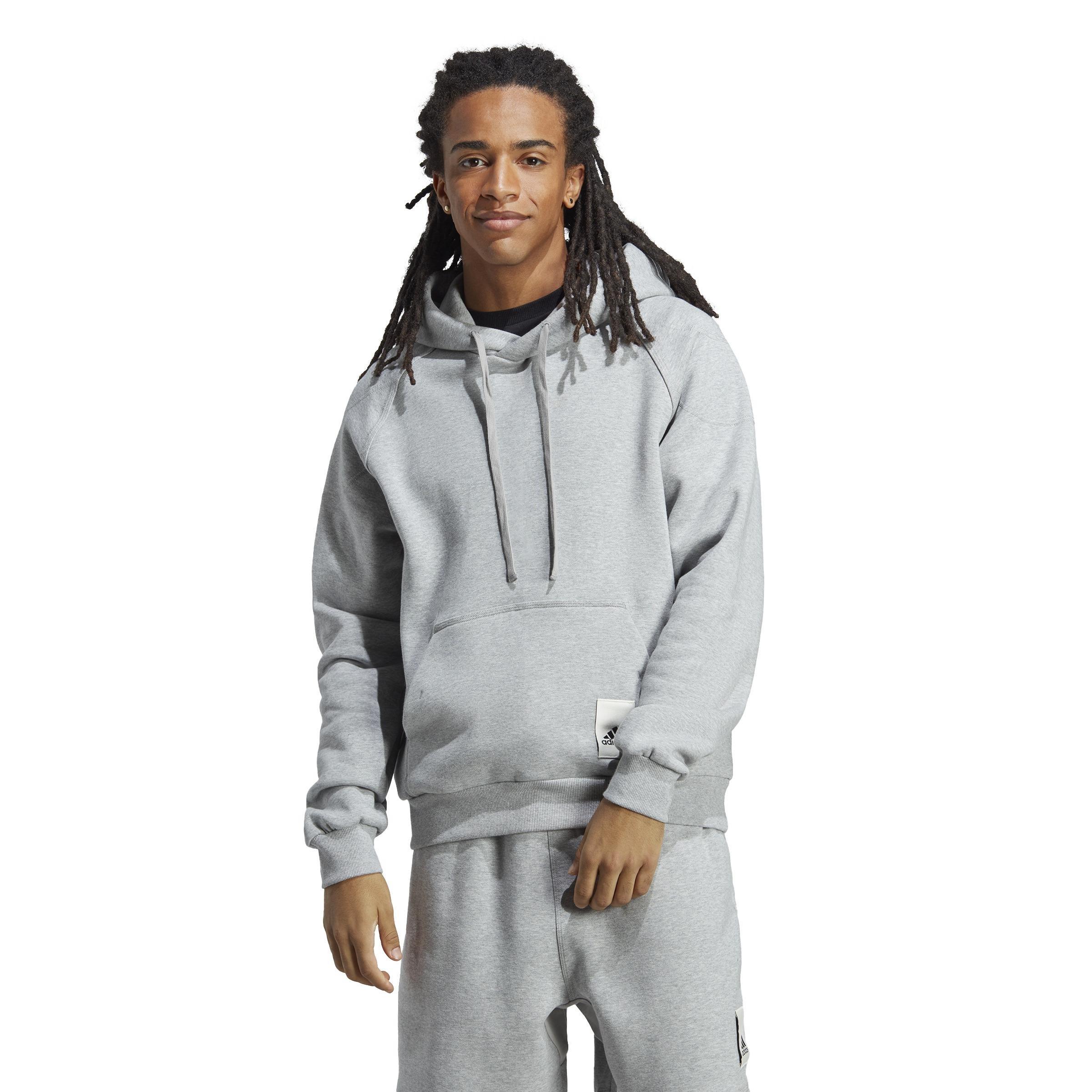 Lounge Fleece Hoodie, Grey, A901_ONE, large image number 7