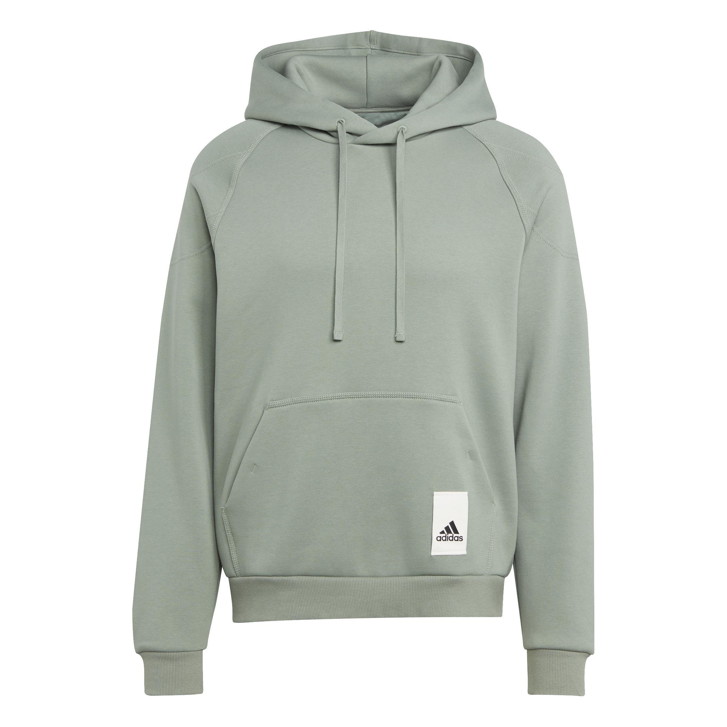 Lounge Fleece Hoodie, Green, A901_ONE, large image number 0