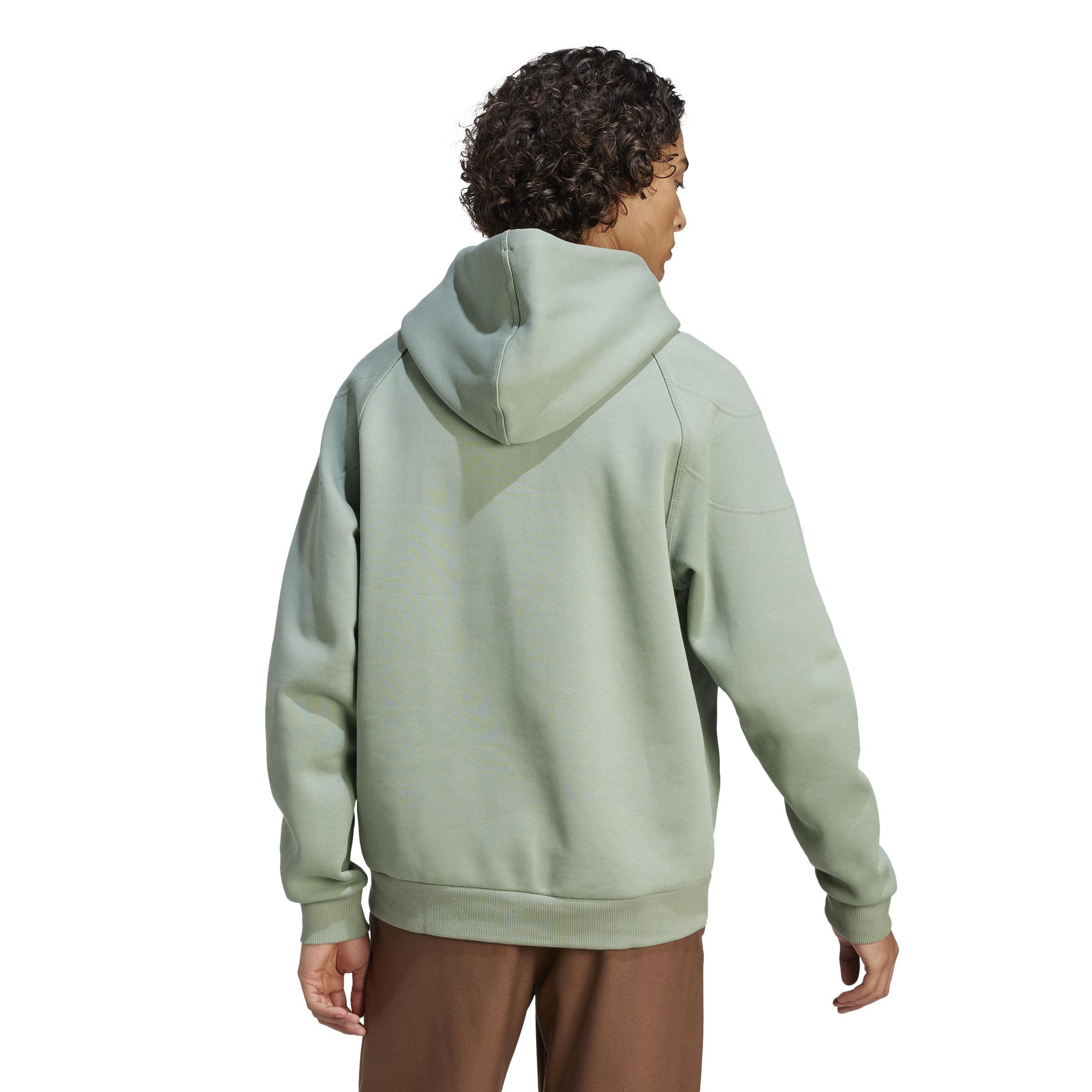 Lounge Fleece Hoodie, Green, A901_ONE, large image number 3