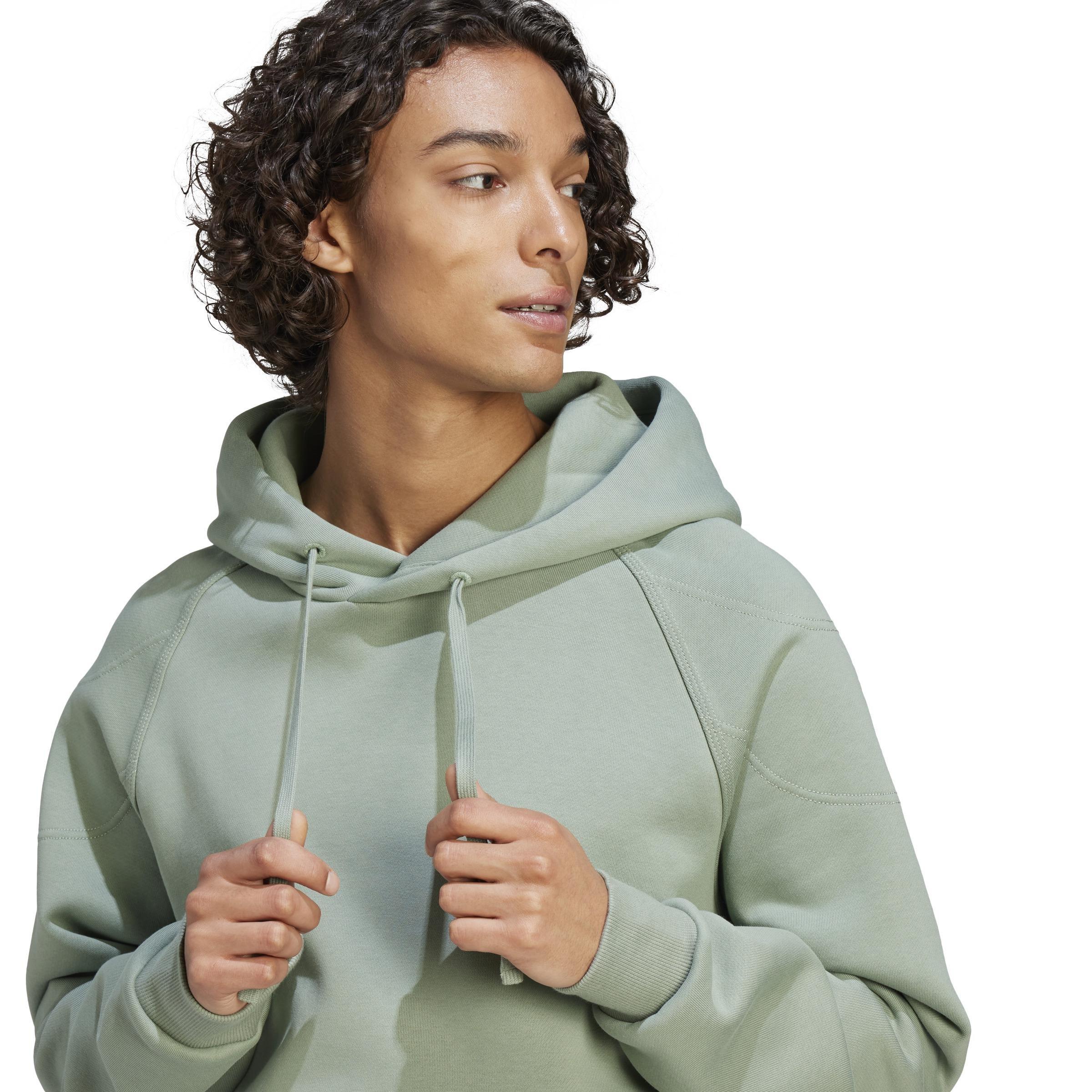 Lounge Fleece Hoodie, Green, A901_ONE, large image number 4