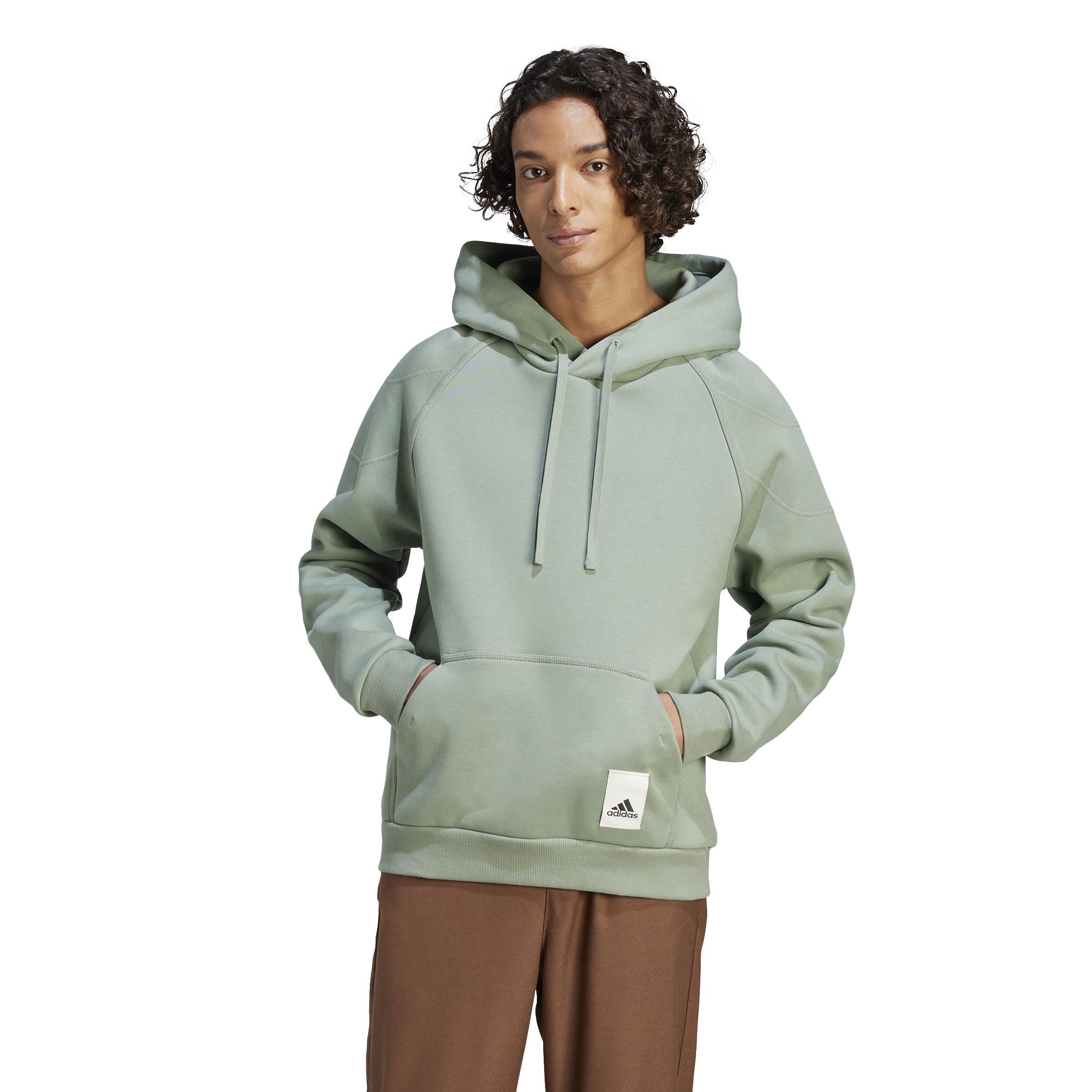 Lounge Fleece Hoodie, Green, A901_ONE, large image number 7