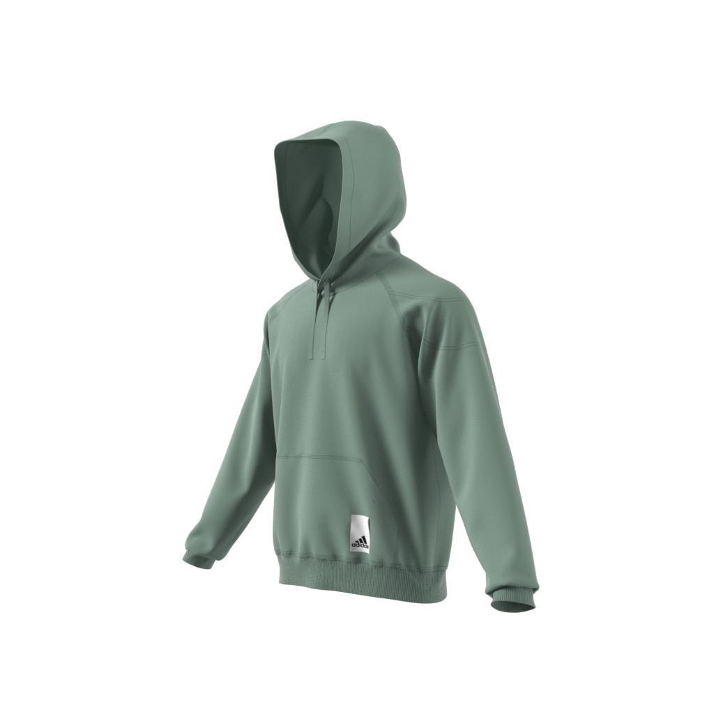 Lounge Fleece Hoodie, Green, A901_ONE, large image number 9