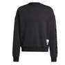 Men Lounge Fleece Sweatshirt, Black, A901_ONE, thumbnail image number 2