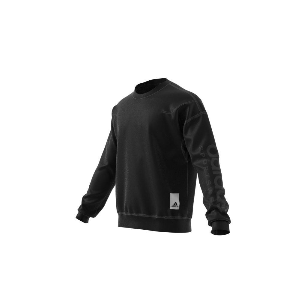 Lounge Fleece Sweatshirt, Black, A901_ONE, large image number 10