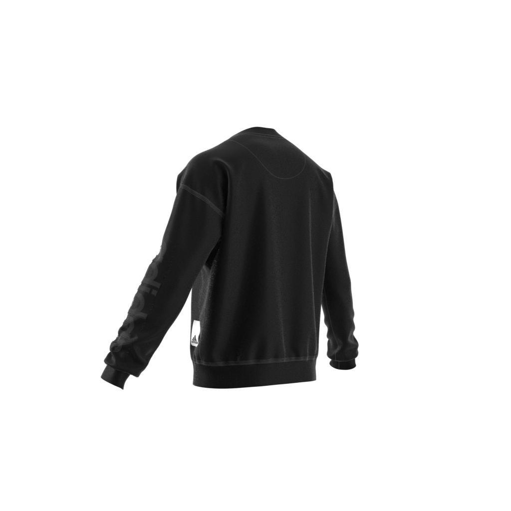 Lounge Fleece Sweatshirt, Black, A901_ONE, large image number 12