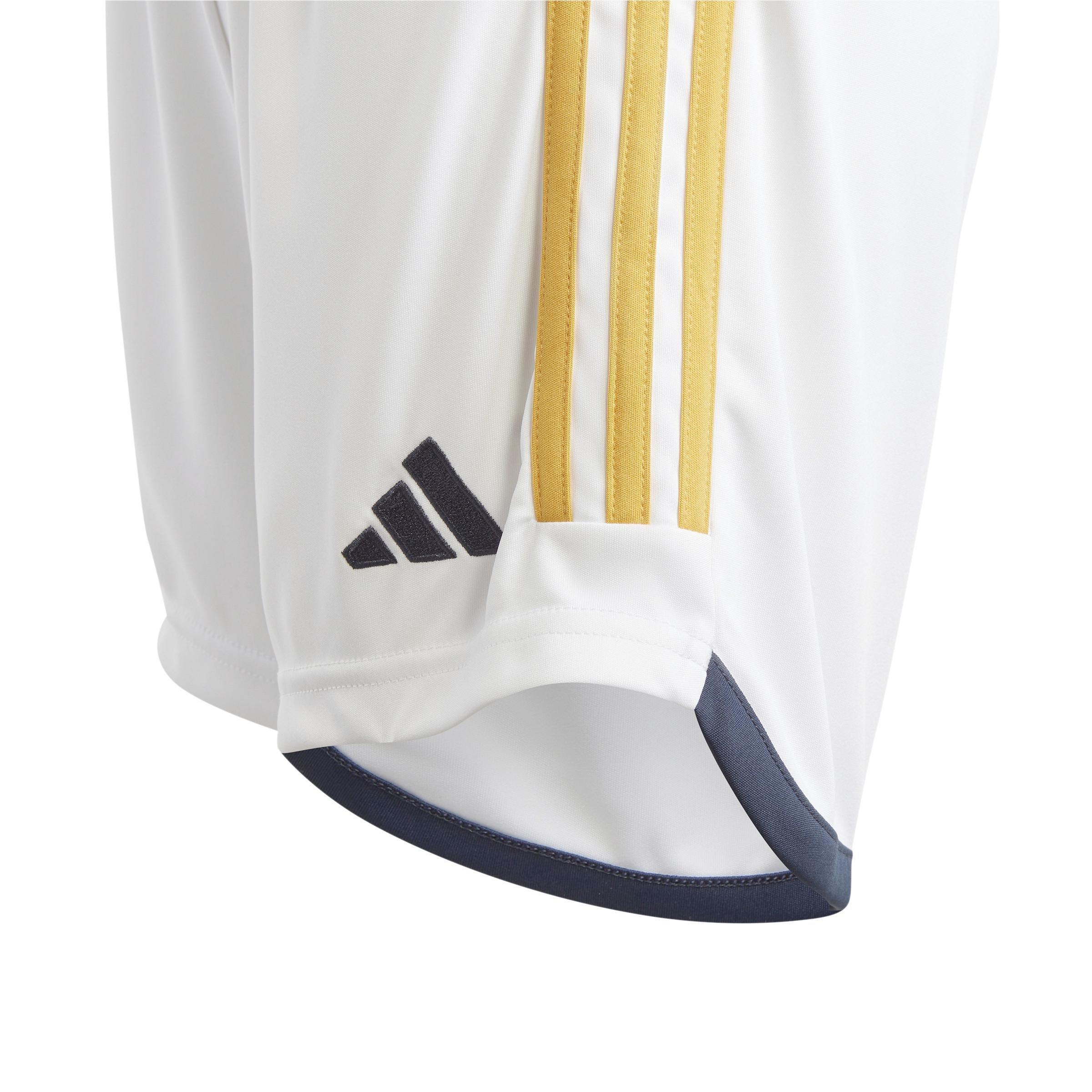 Kids Real Madrid 23/24 Home Shorts, White, A901_ONE, large image number 4