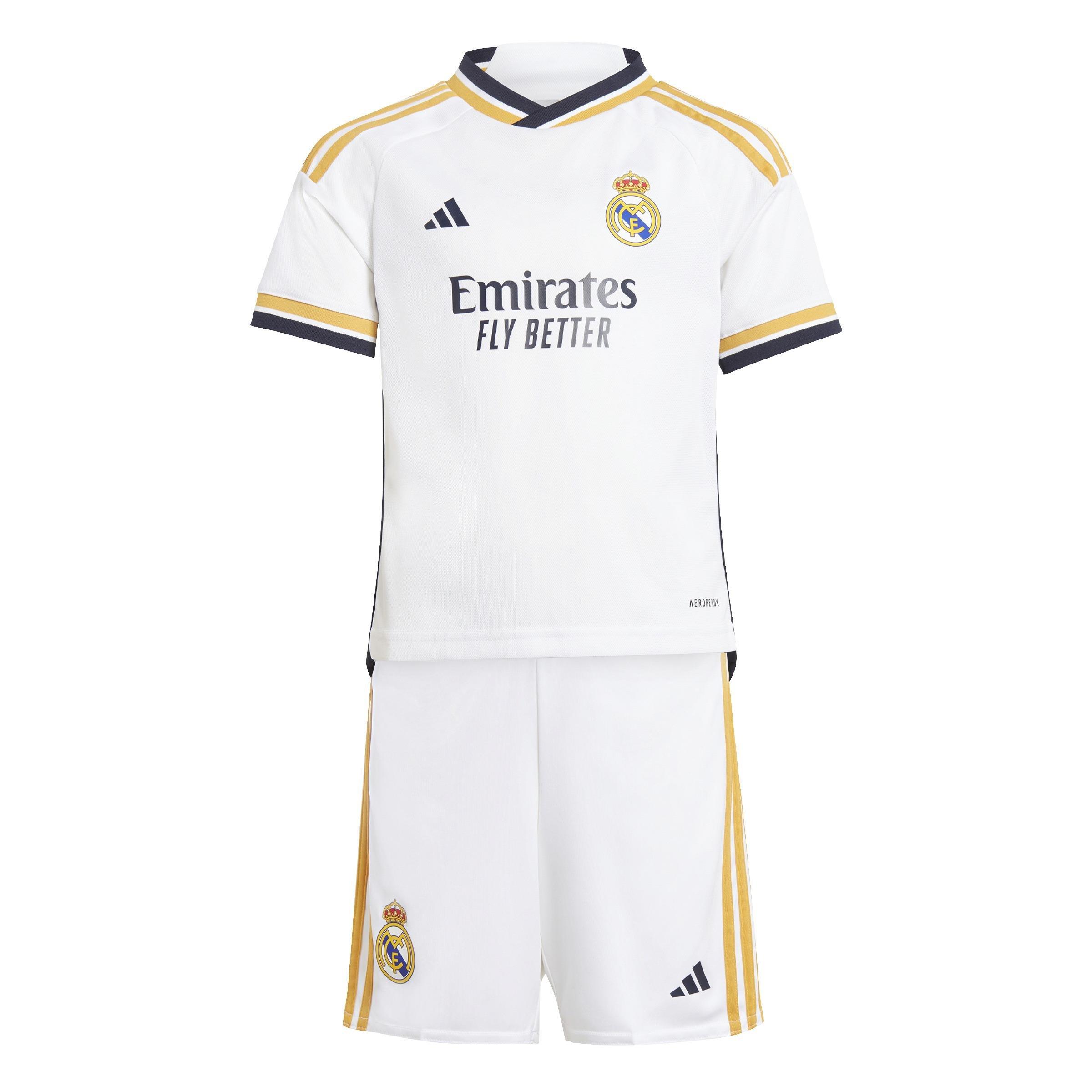 Unisex Kids Real Madrid 23/24 Home Mini Kit, White, A901_ONE, large image number 0