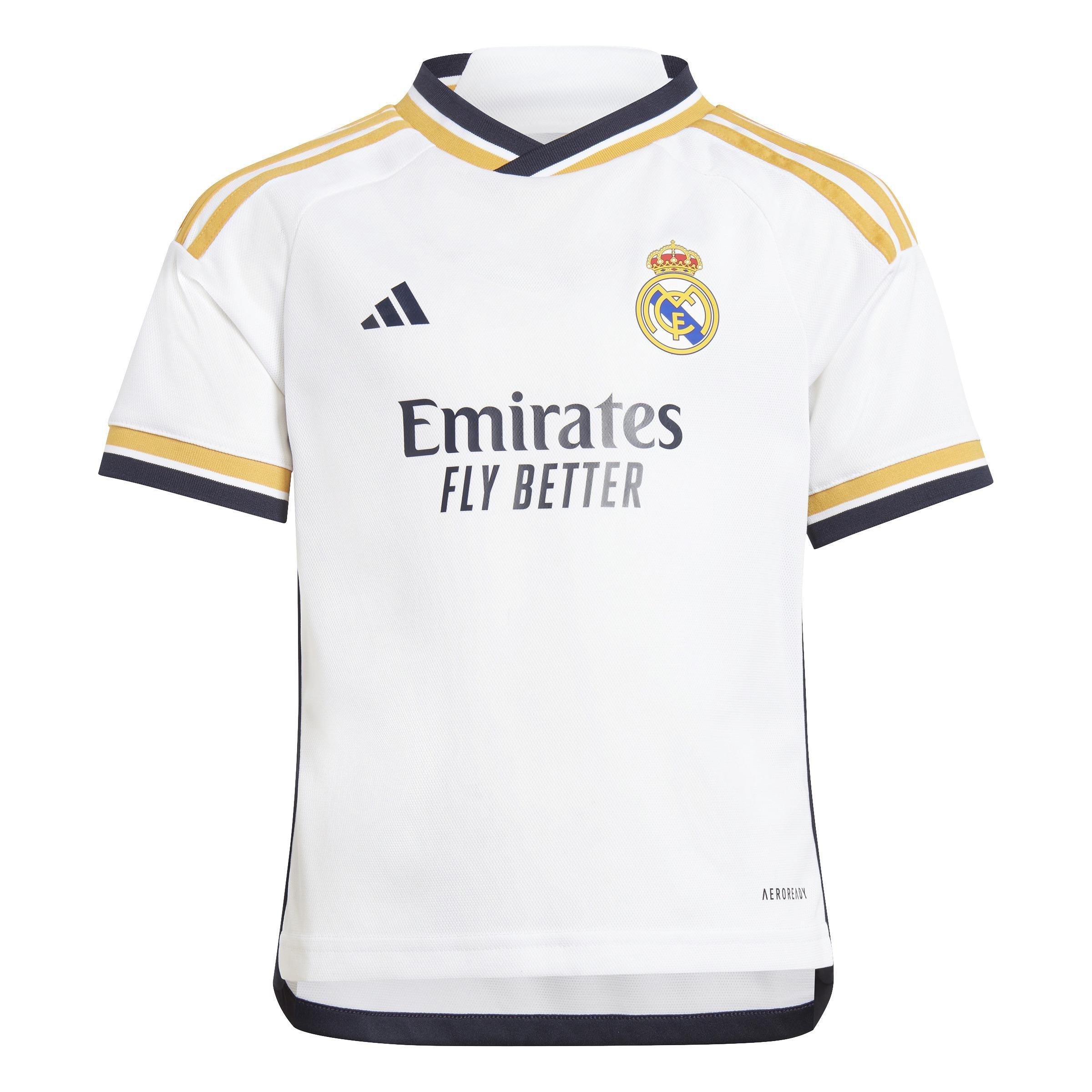Unisex Kids Real Madrid 23/24 Home Mini Kit, White, A901_ONE, large image number 8