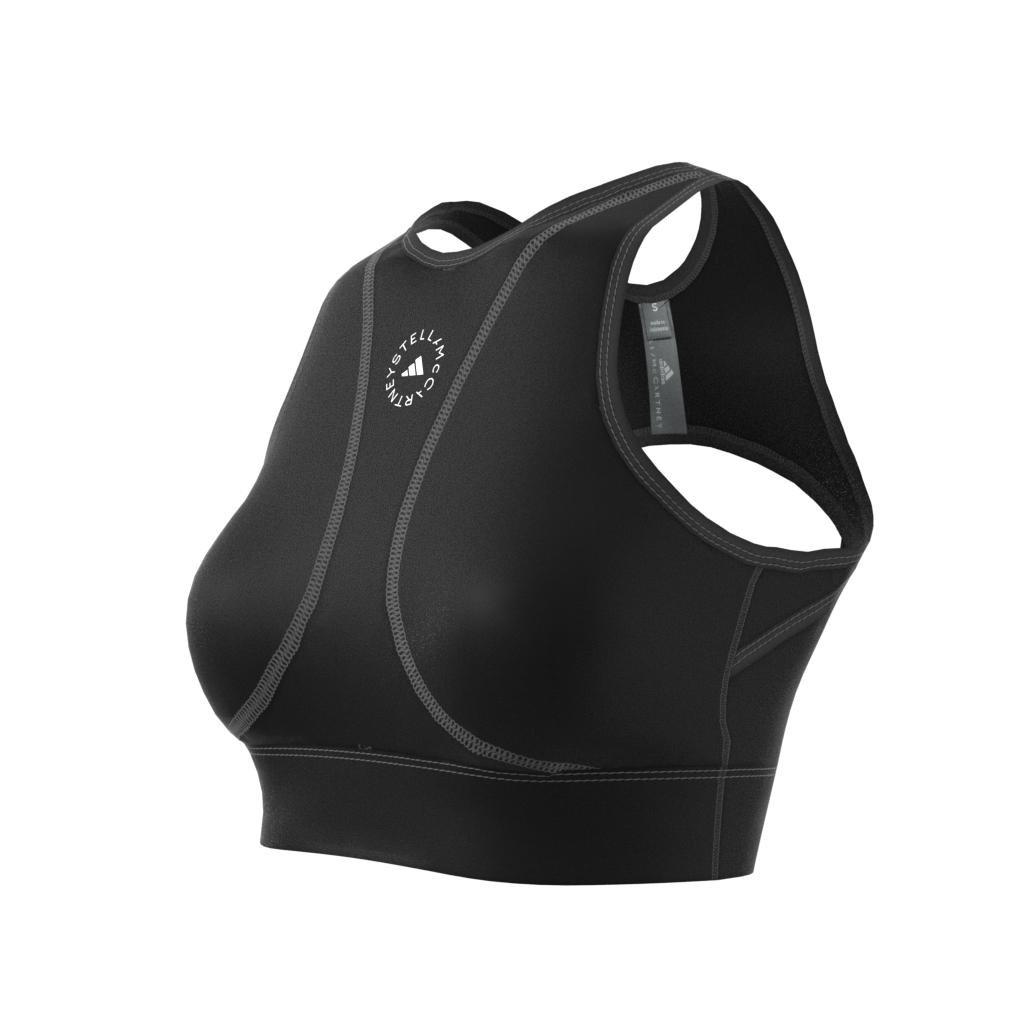 By Stella Mccartney Truestrength Yoga Crop Top, Black, A901_ONE, large image number 12